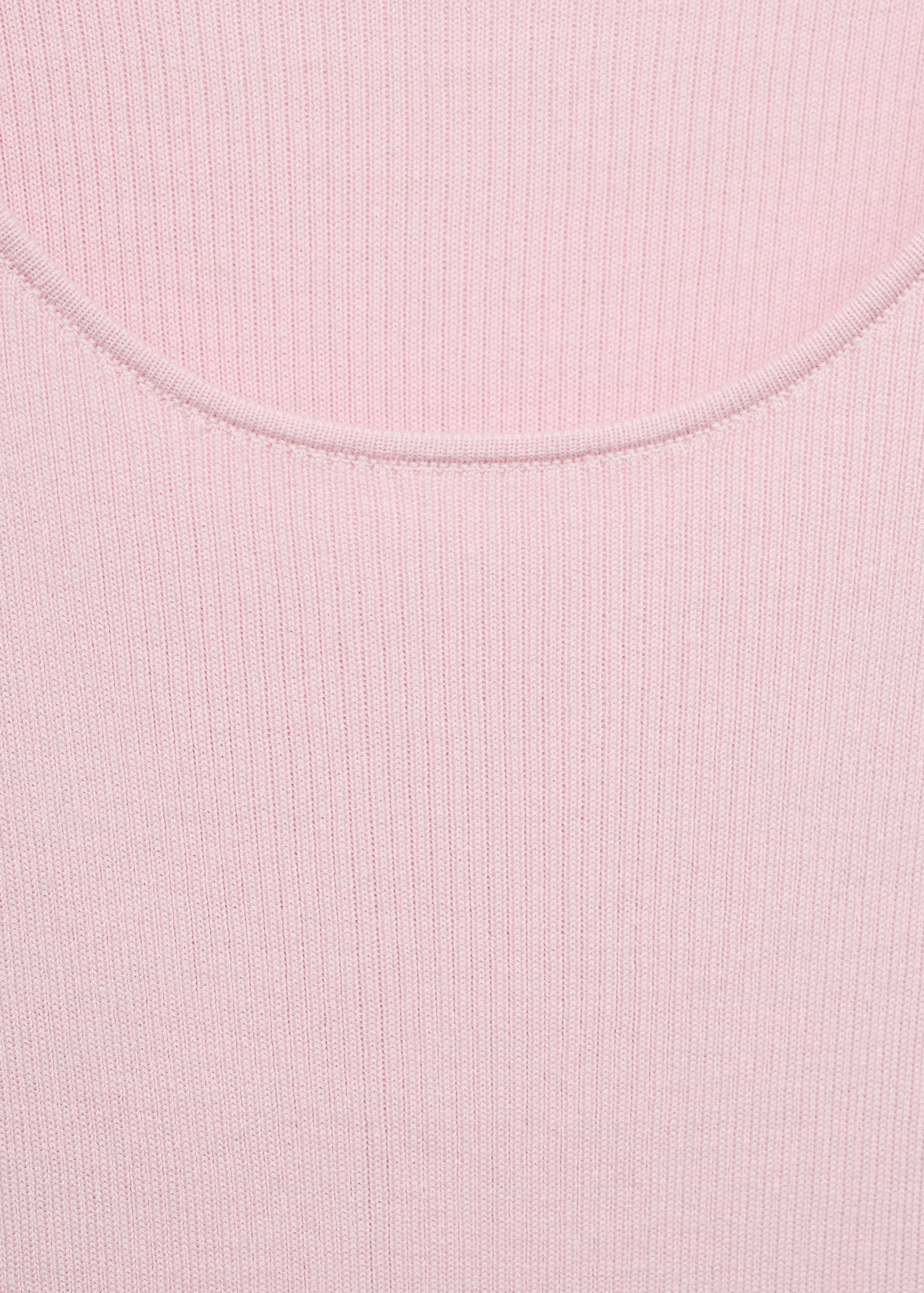 Pull-over maille côtelée manches courtes - Détail de l'article 8