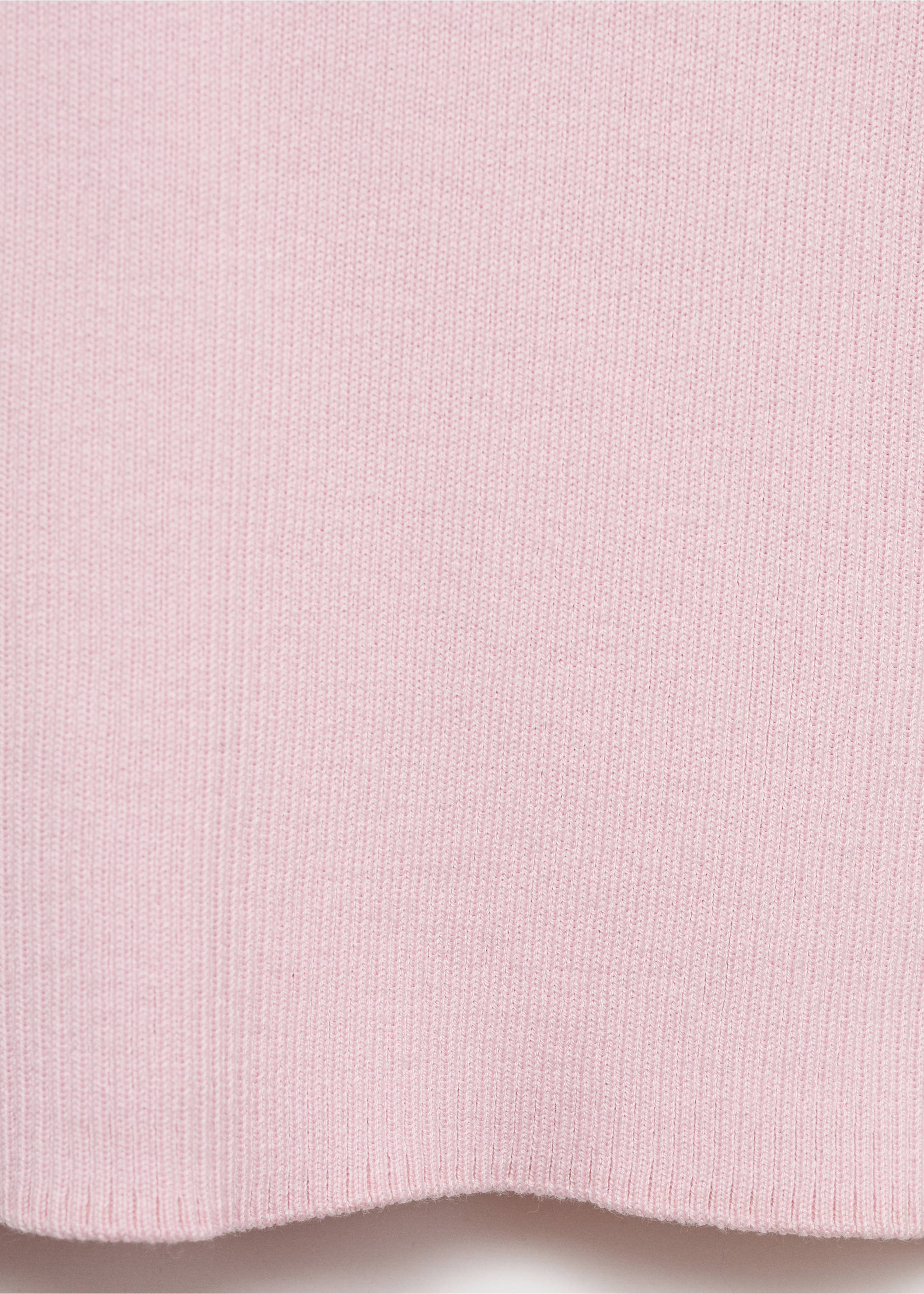 Pull-over maille côtelée manches courtes - Détail de l'article 0, Rose pastel. Ref: 17024100-00.