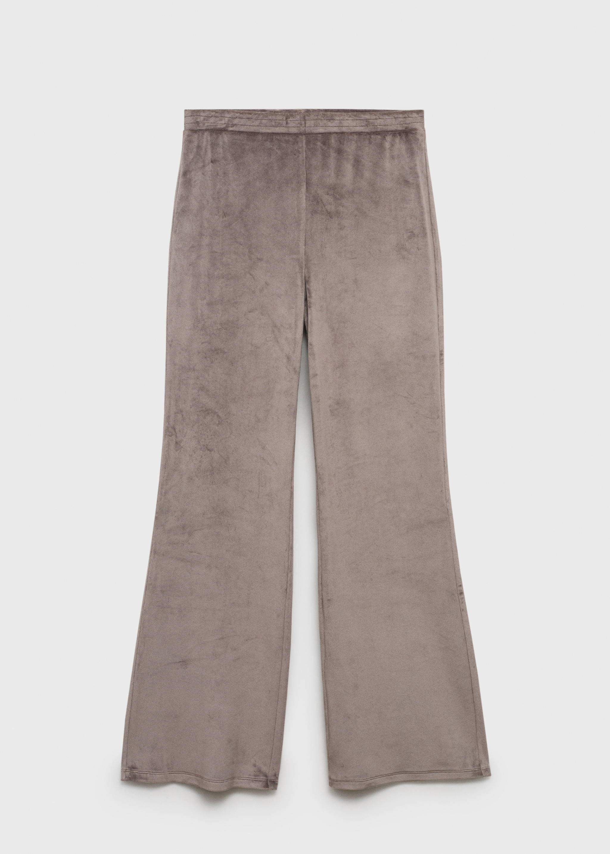 Soft-touch velour trousers - Article without model