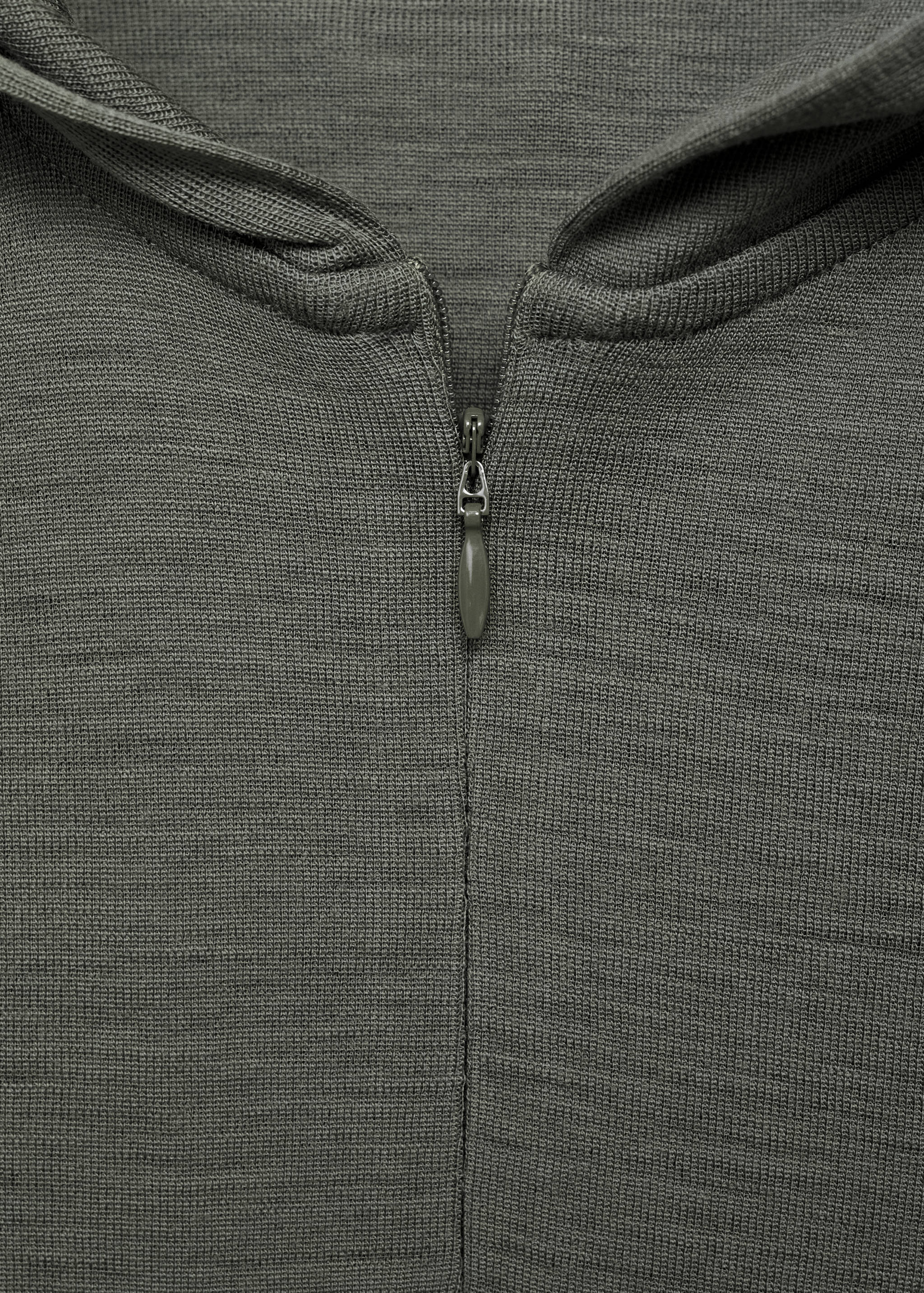 Wool hooded t-shirt - Details of the article 8