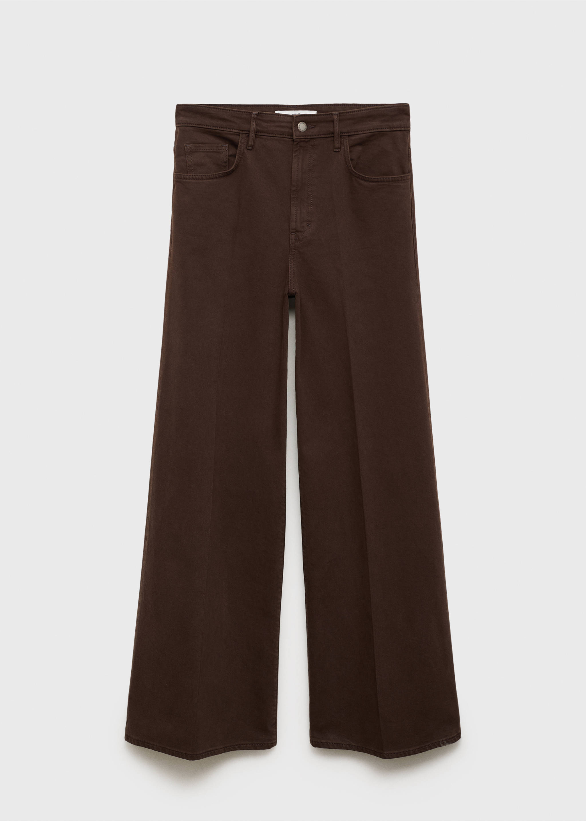 Weit geschnittene High-Waist-Jeans - Artikel ohne Model, Schokolade. Ref: 17024108-00.