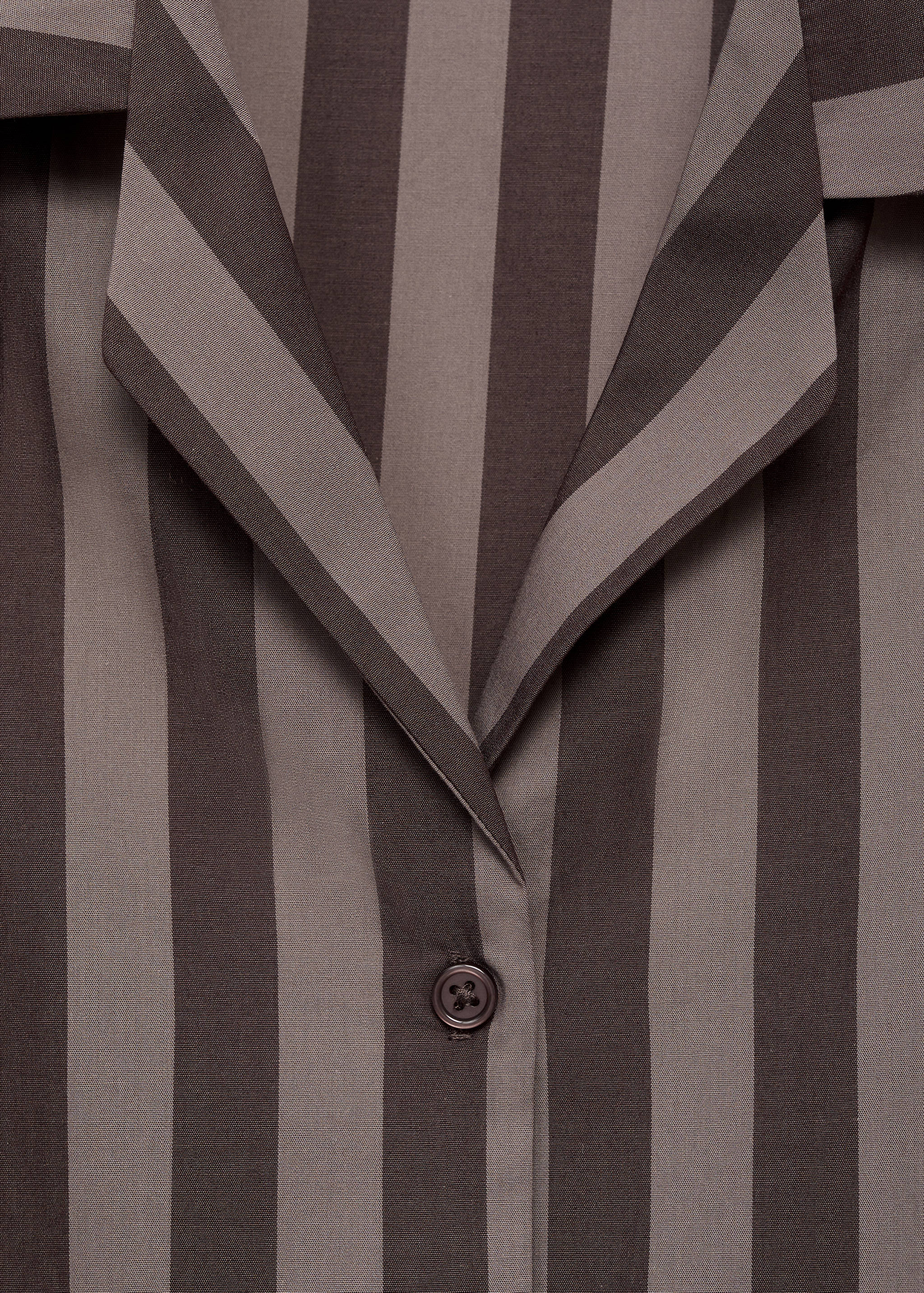 Woven striped pyjama top - Details of the article 8