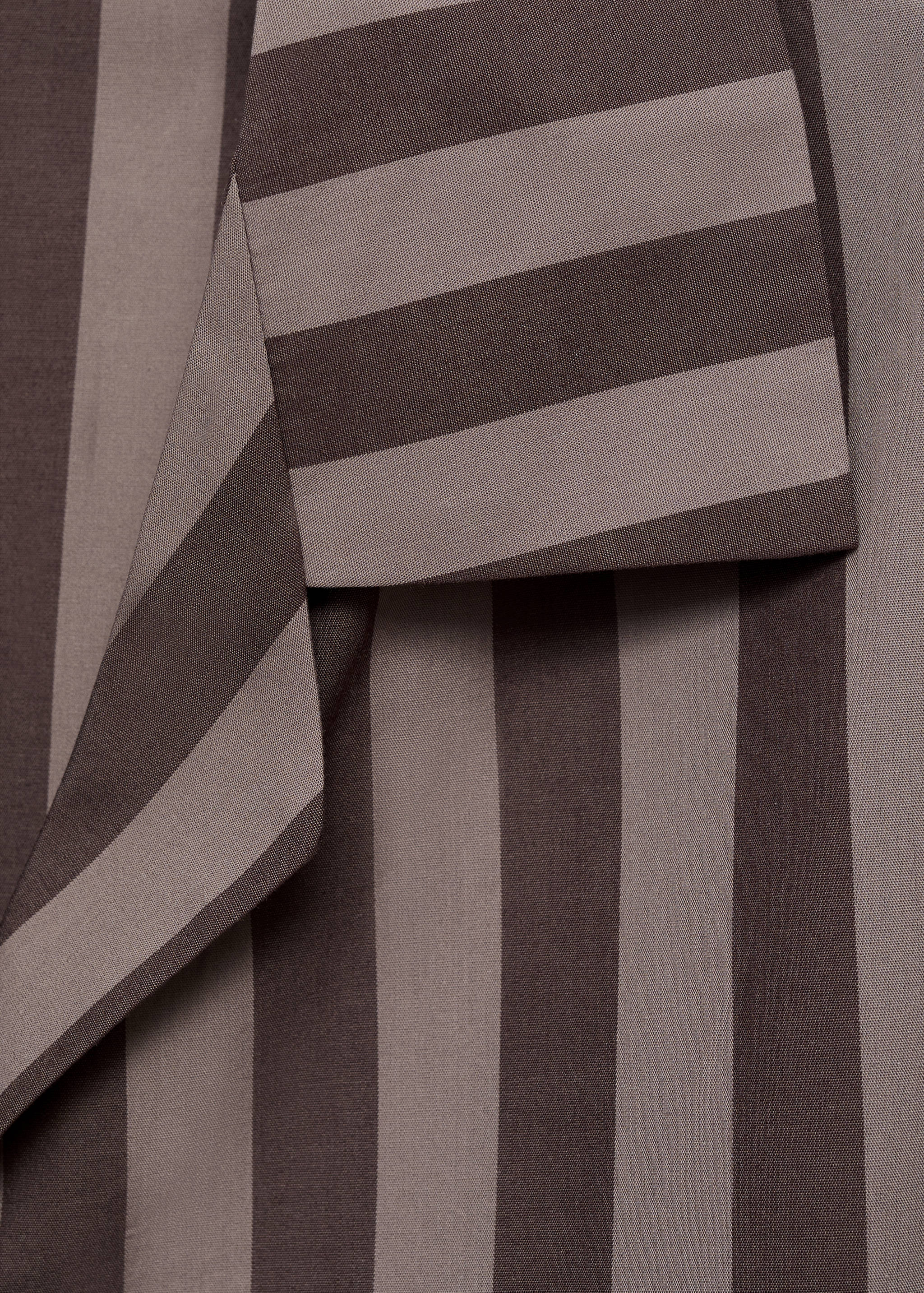 Woven striped pyjama top - Details of the article 0