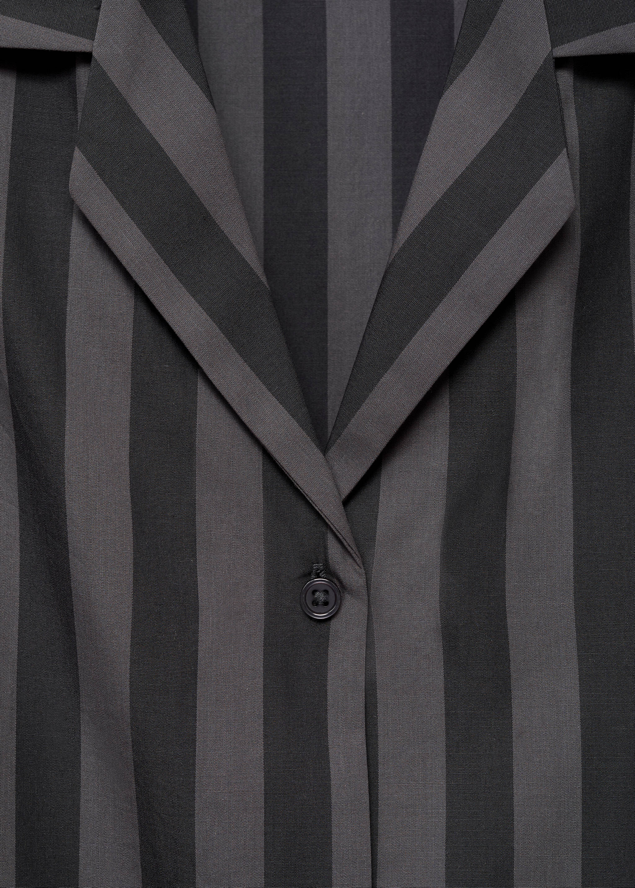 Woven striped pyjama top - Details of the article 8