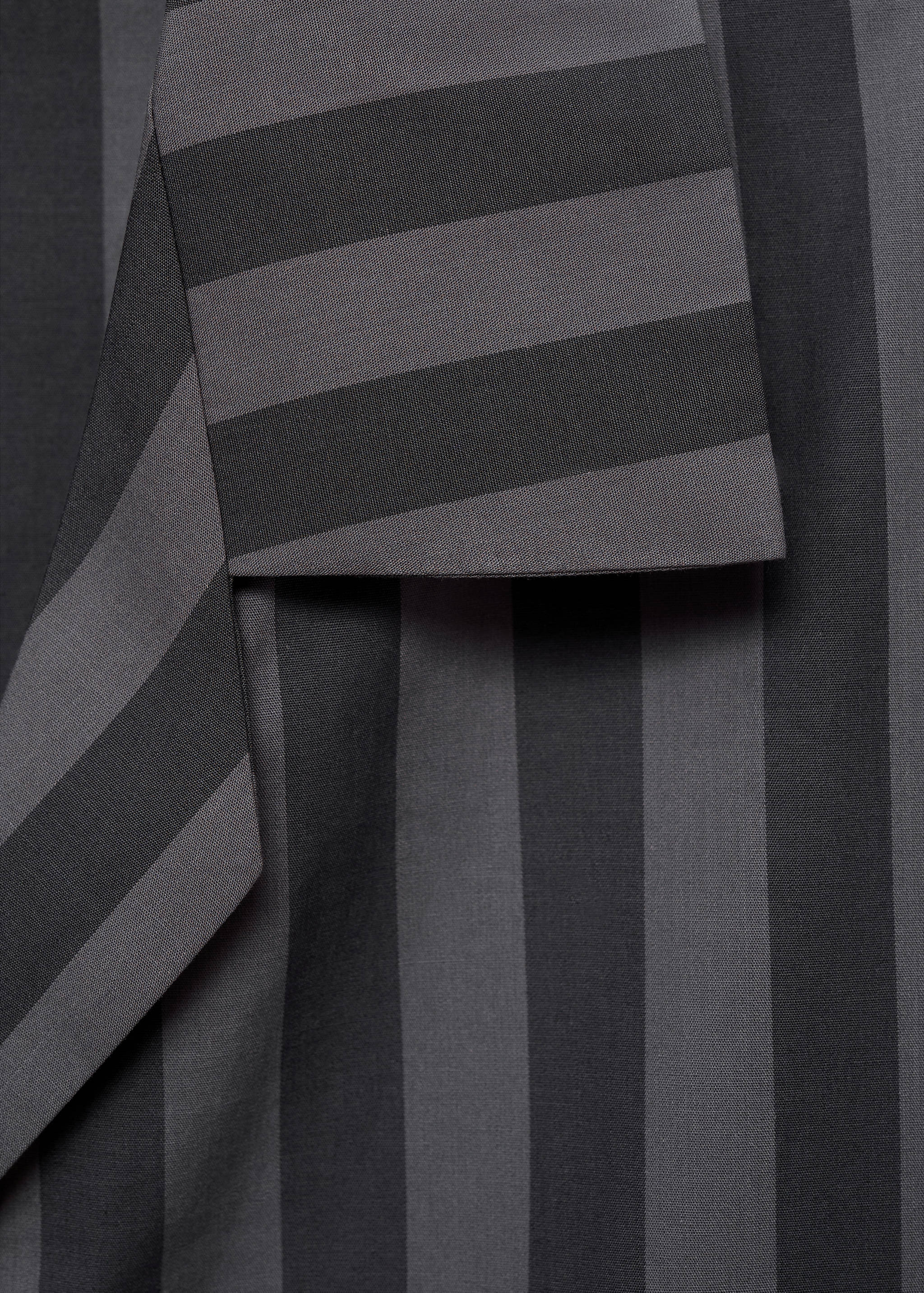 Woven striped pyjama top - Details of the article 0