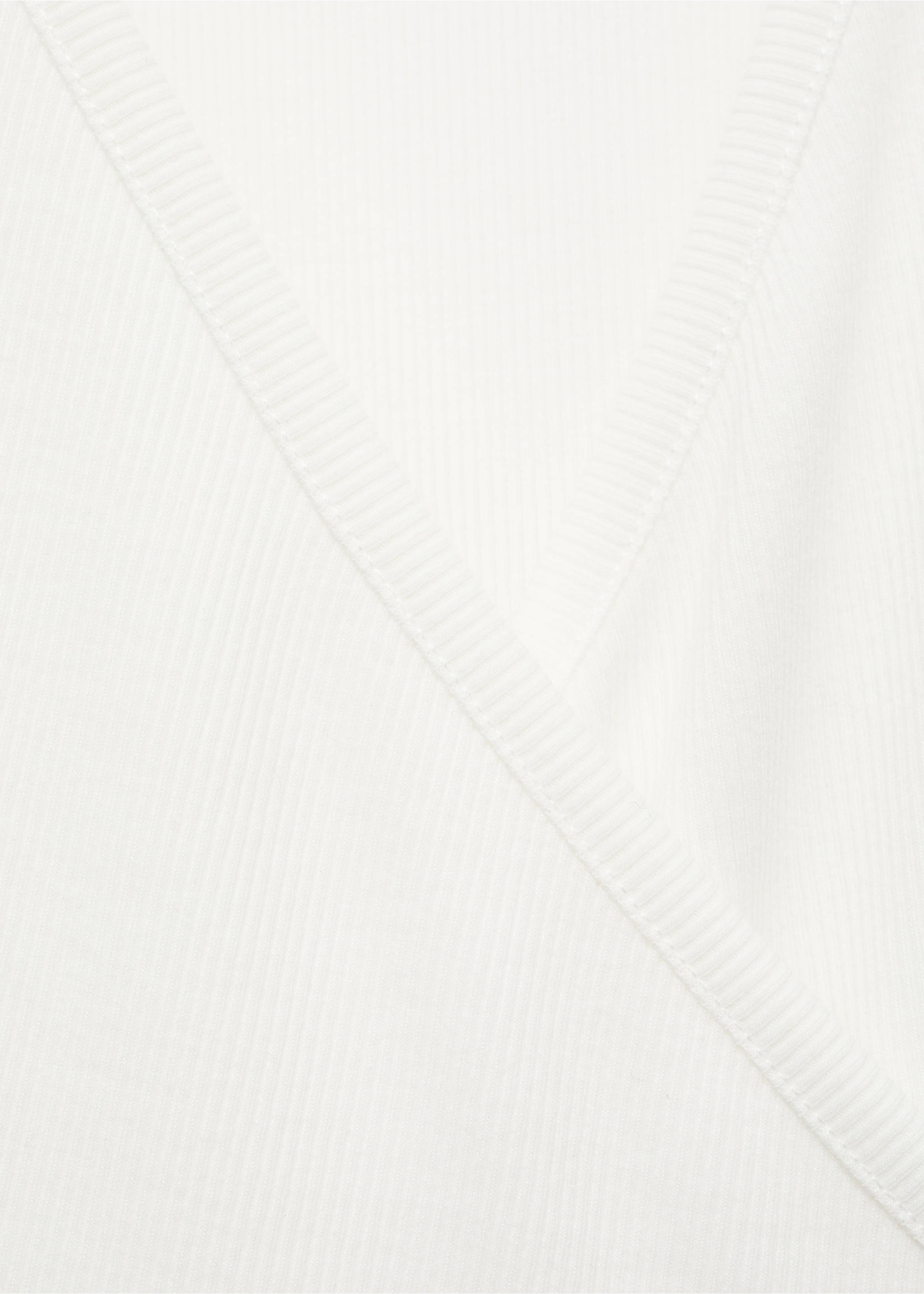 Rib-knit cardigan with tie - Details of the article 0, Ivory White. Ref: 17024112-00.