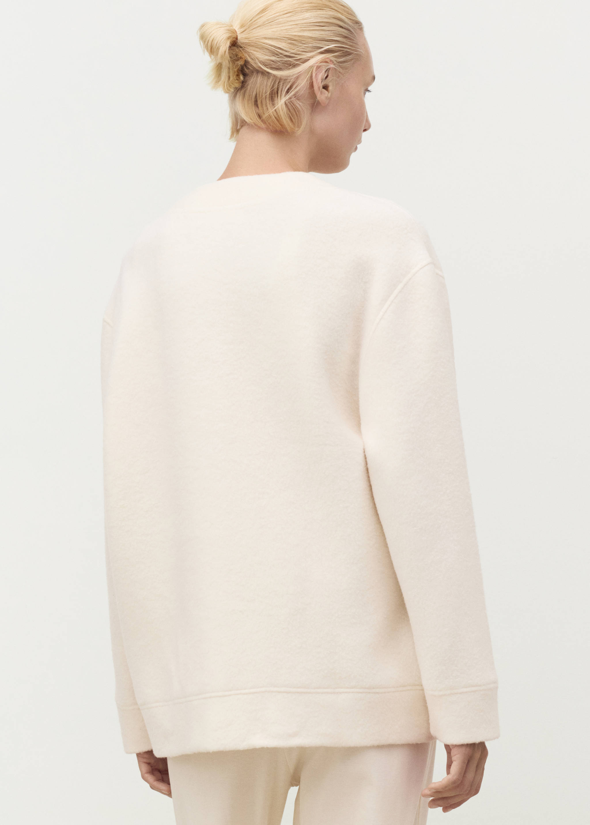 Cardigan coton laine boutons - Verso de l’article