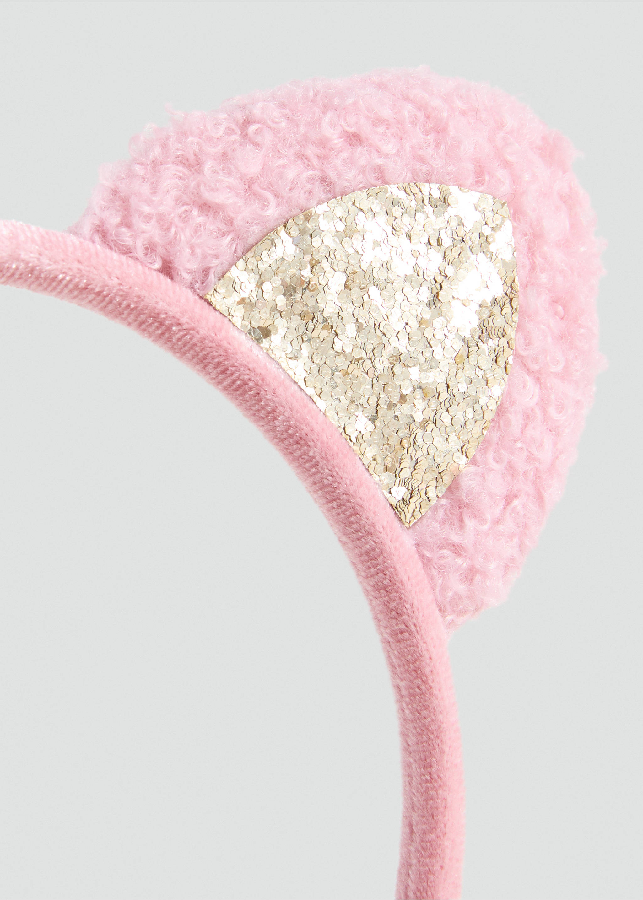 Kitten ear hairband - Medium plane, Pale Pink. Ref: 17024116-00.