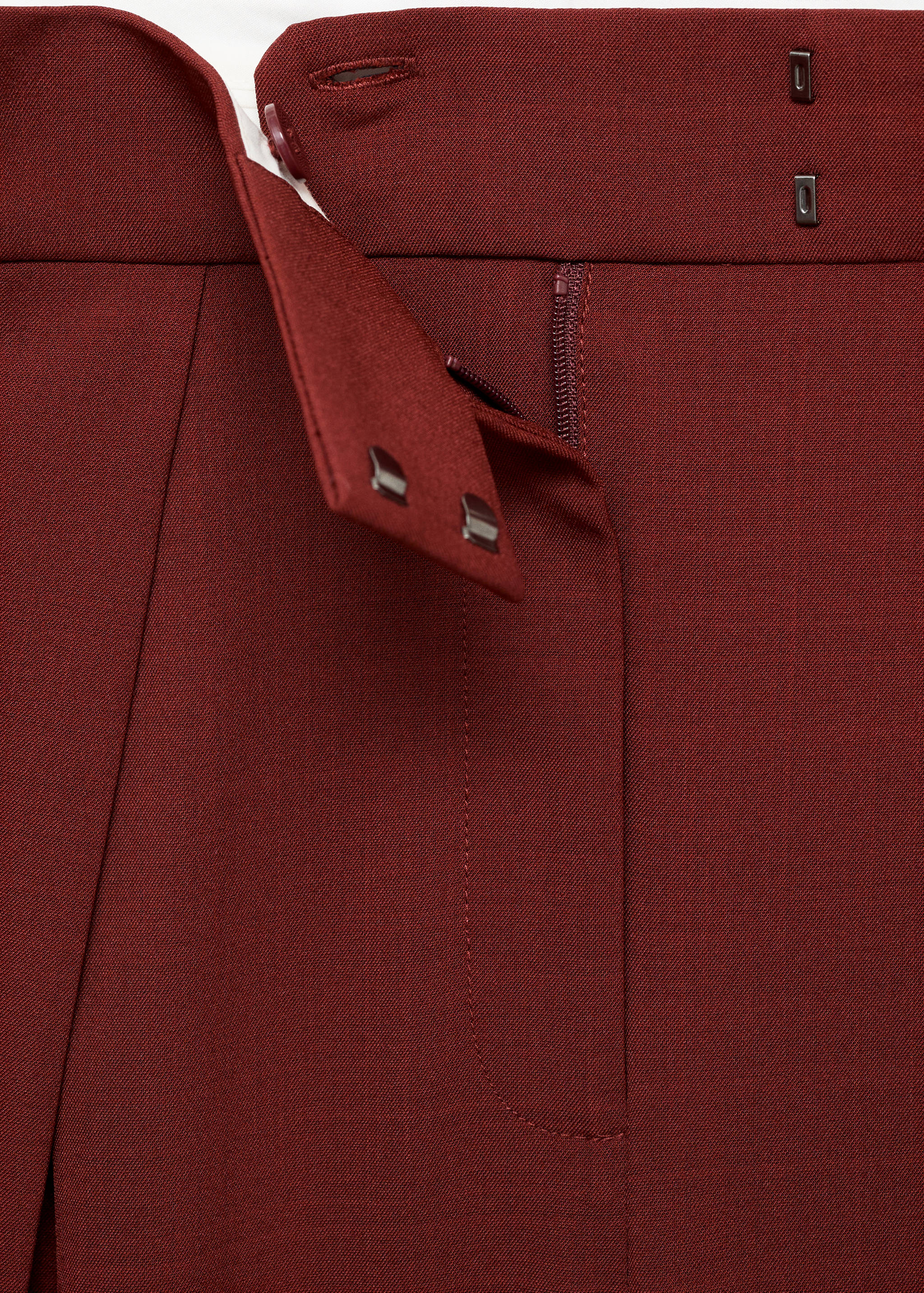 Wide leg pleated suit trousers - Details of the article 0