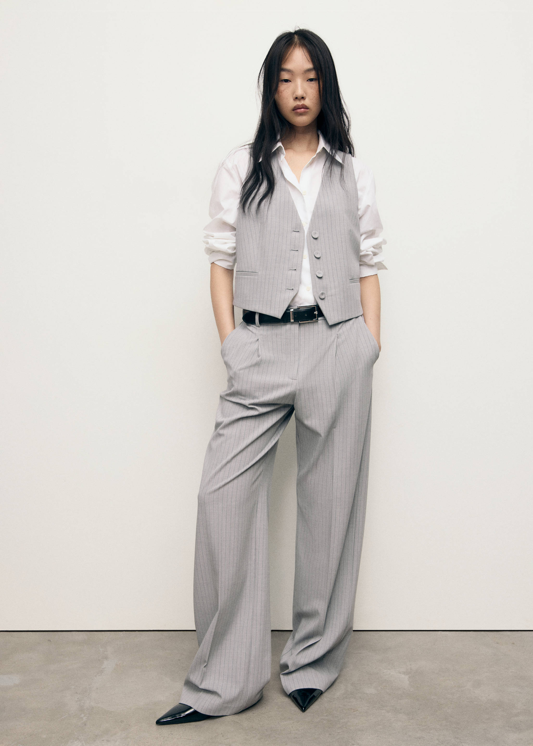 Pinstriped suit waistcoat - General plane