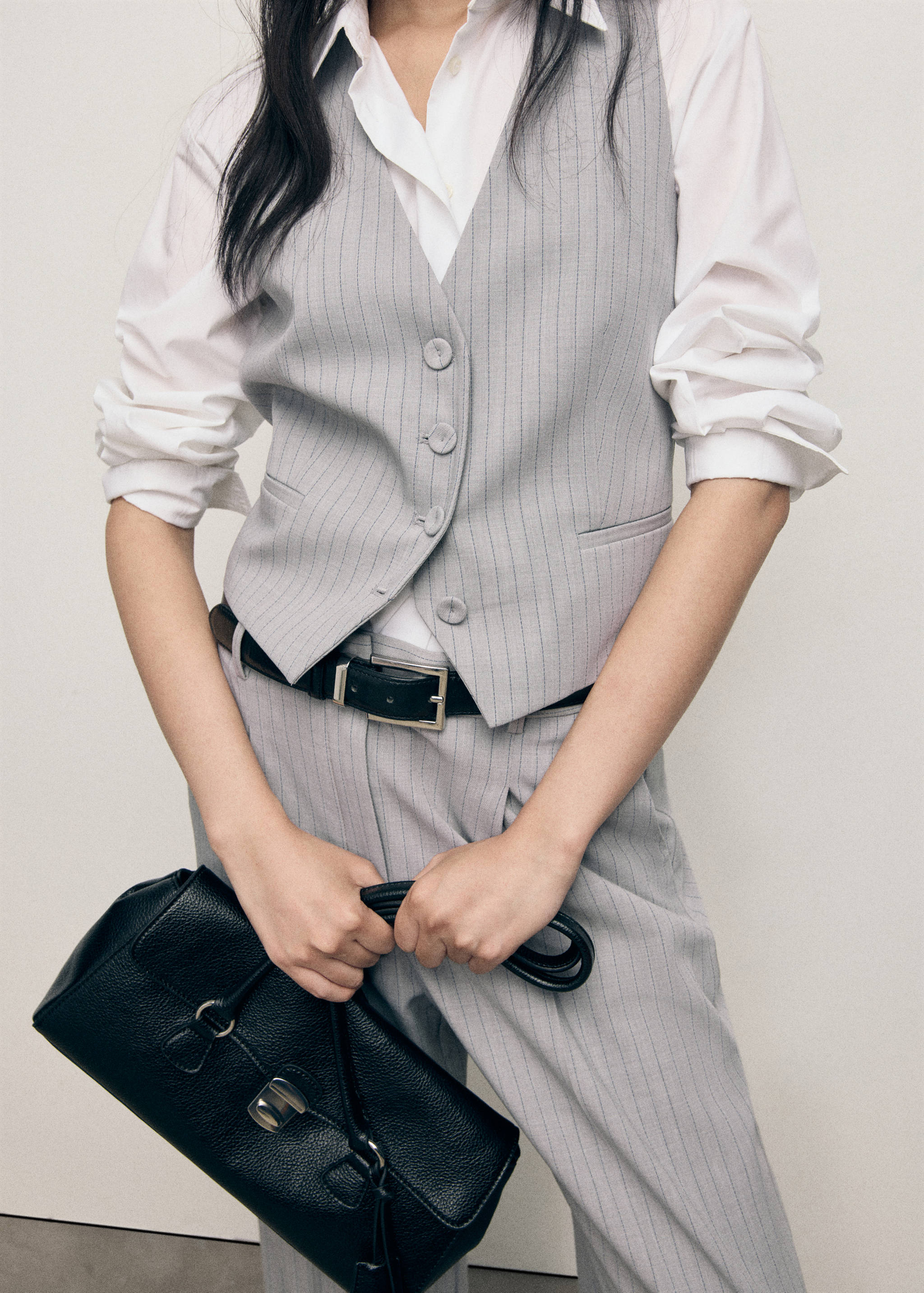 Pinstriped suit waistcoat - Medium plane