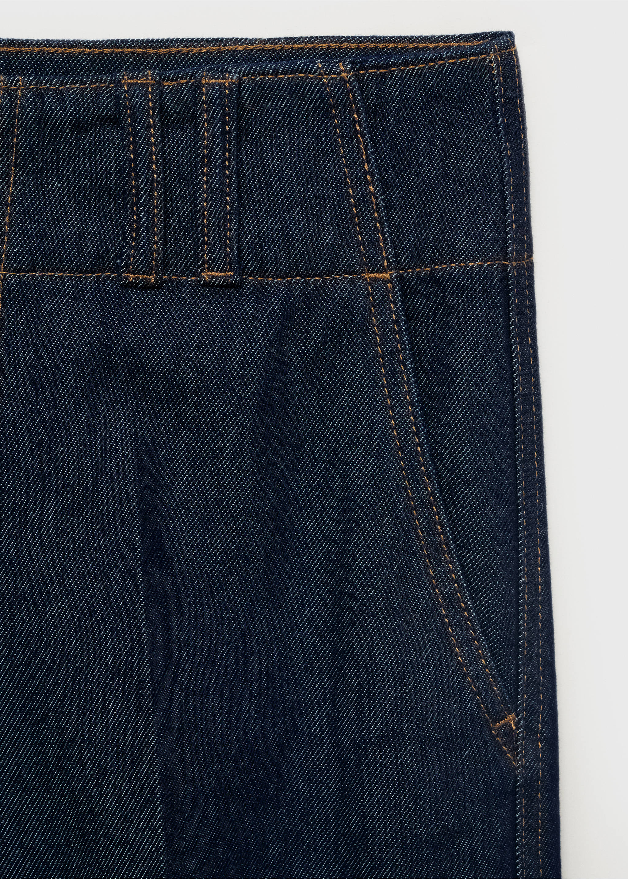 Pantalons texans wide leg travetes - Detall de l'article 0, Blau. Ref: 17024124-00.