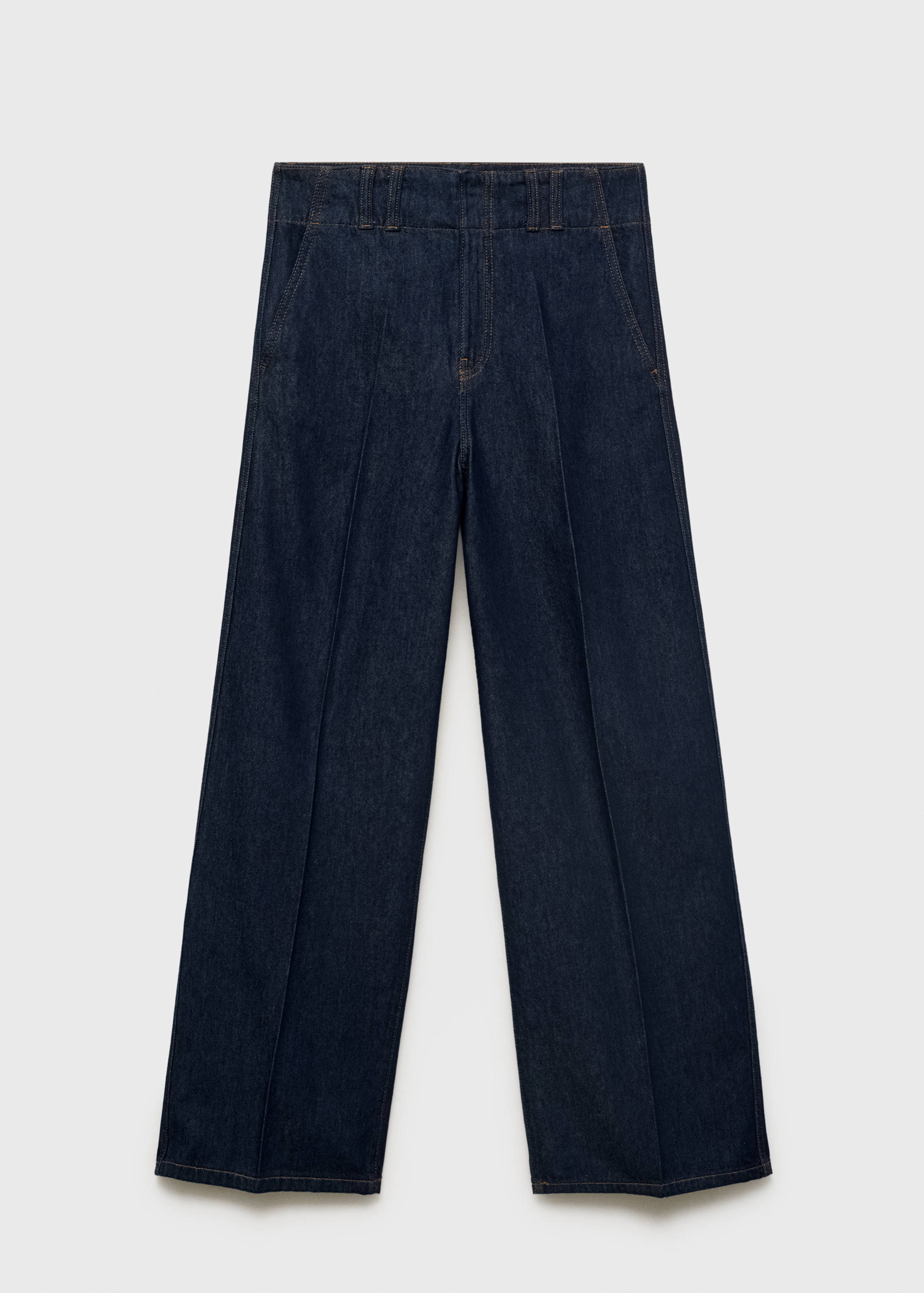 Pantalons texans wide leg travetes - Article sense model