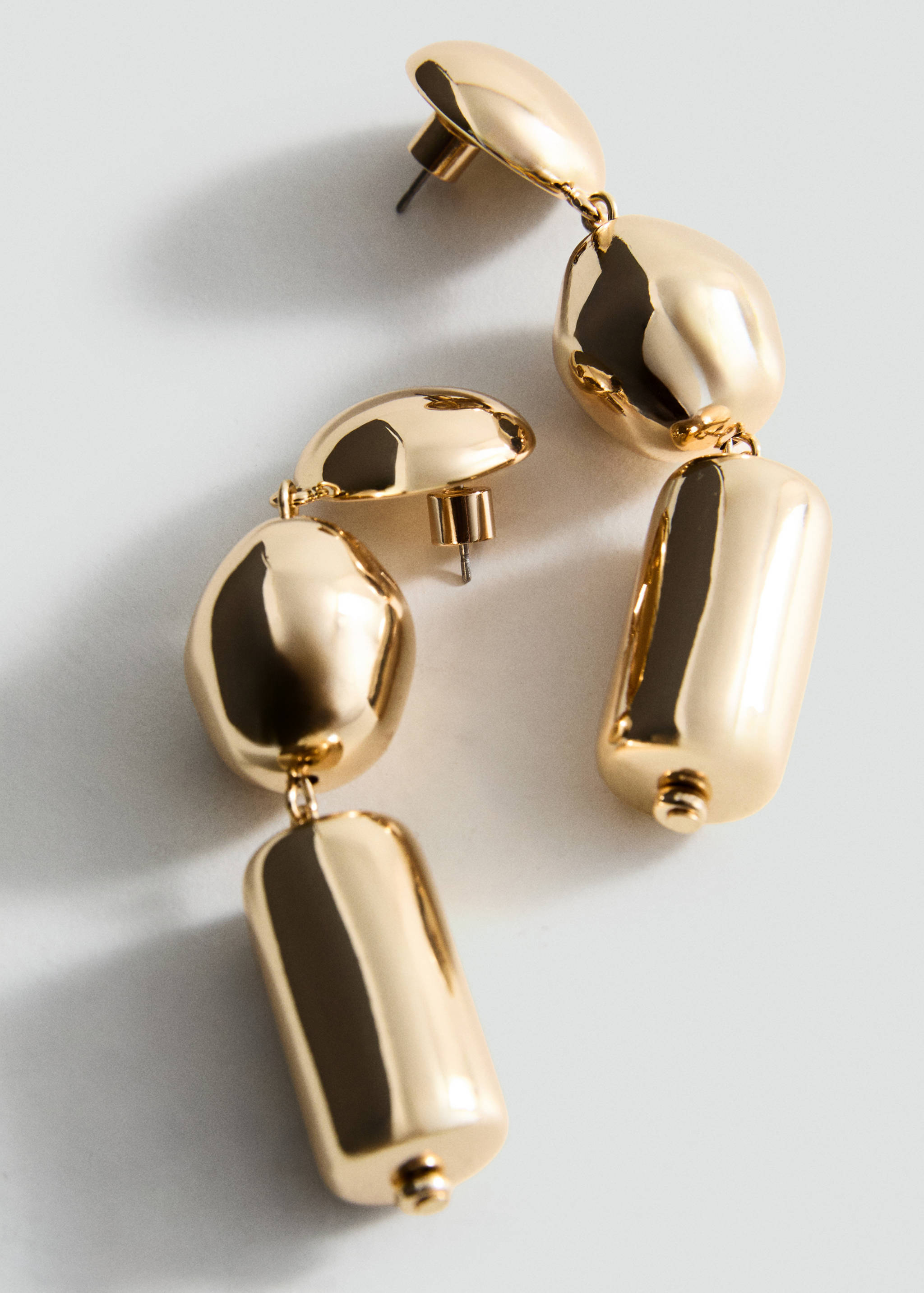 Metal pendants earrings - Medium plane