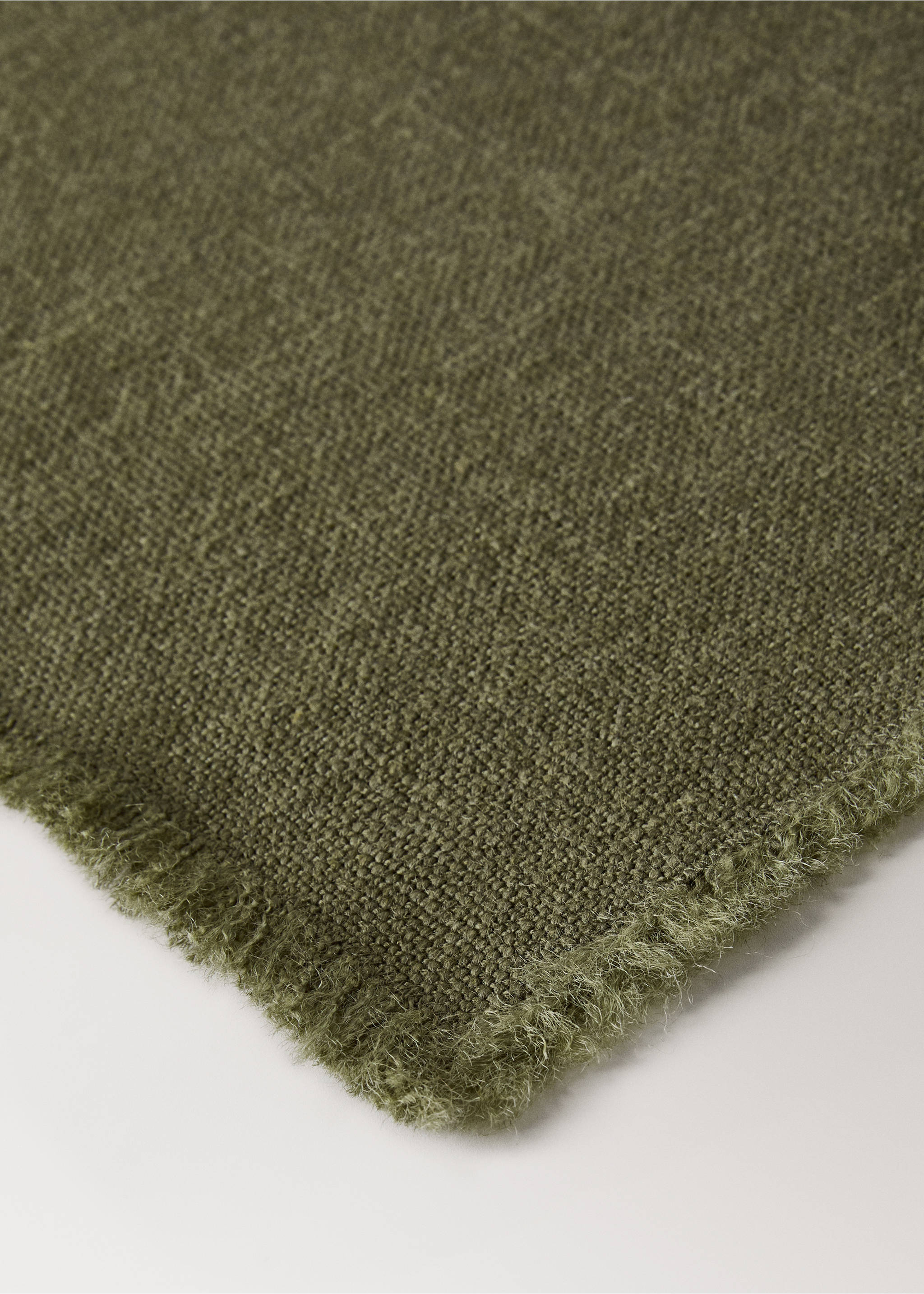 Jute placemat - Details of the article 2, Medium Green. Ref: 17024131-00.