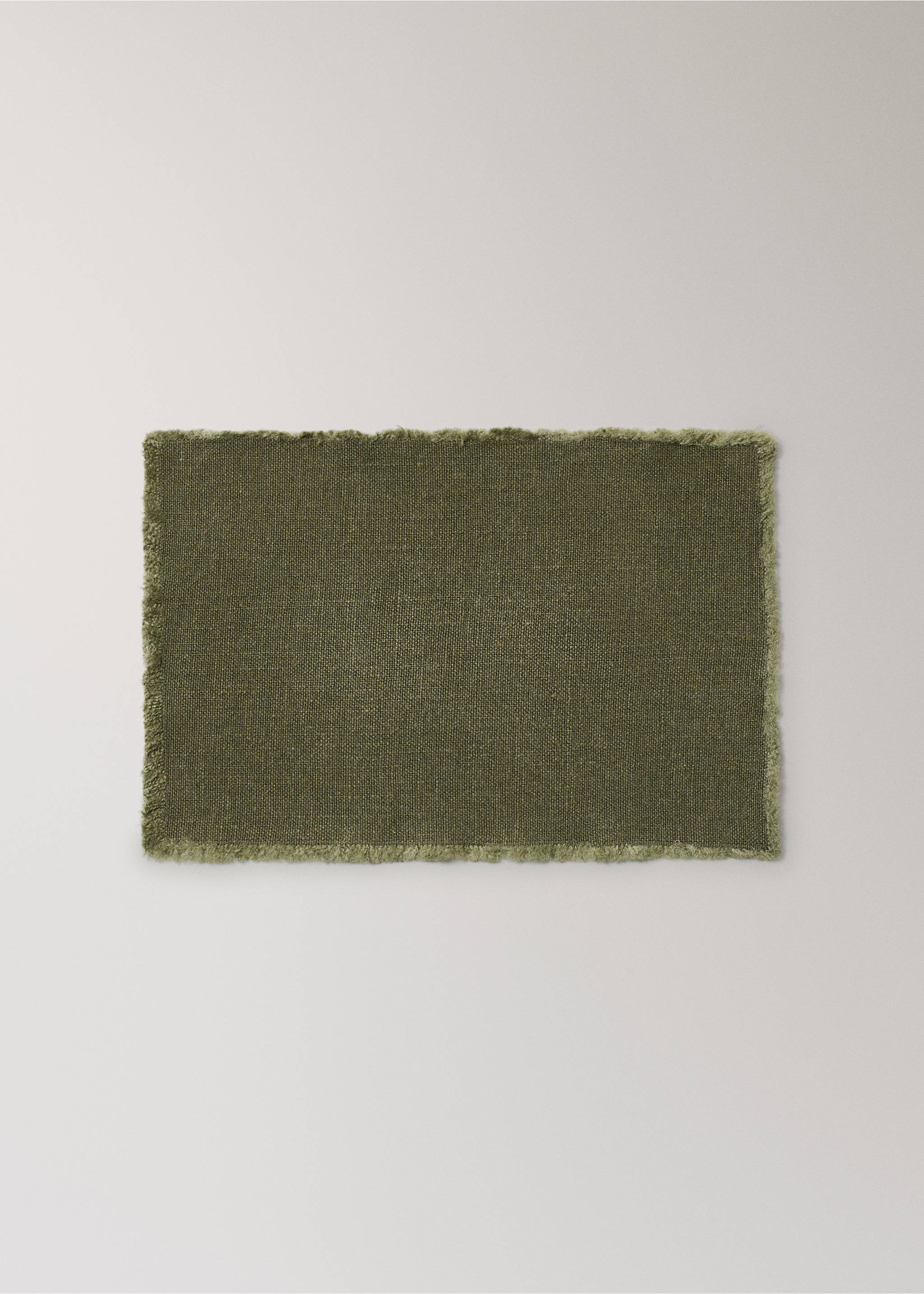 Jute placemat - Article without model, Medium Green. Ref: 17024131-00.