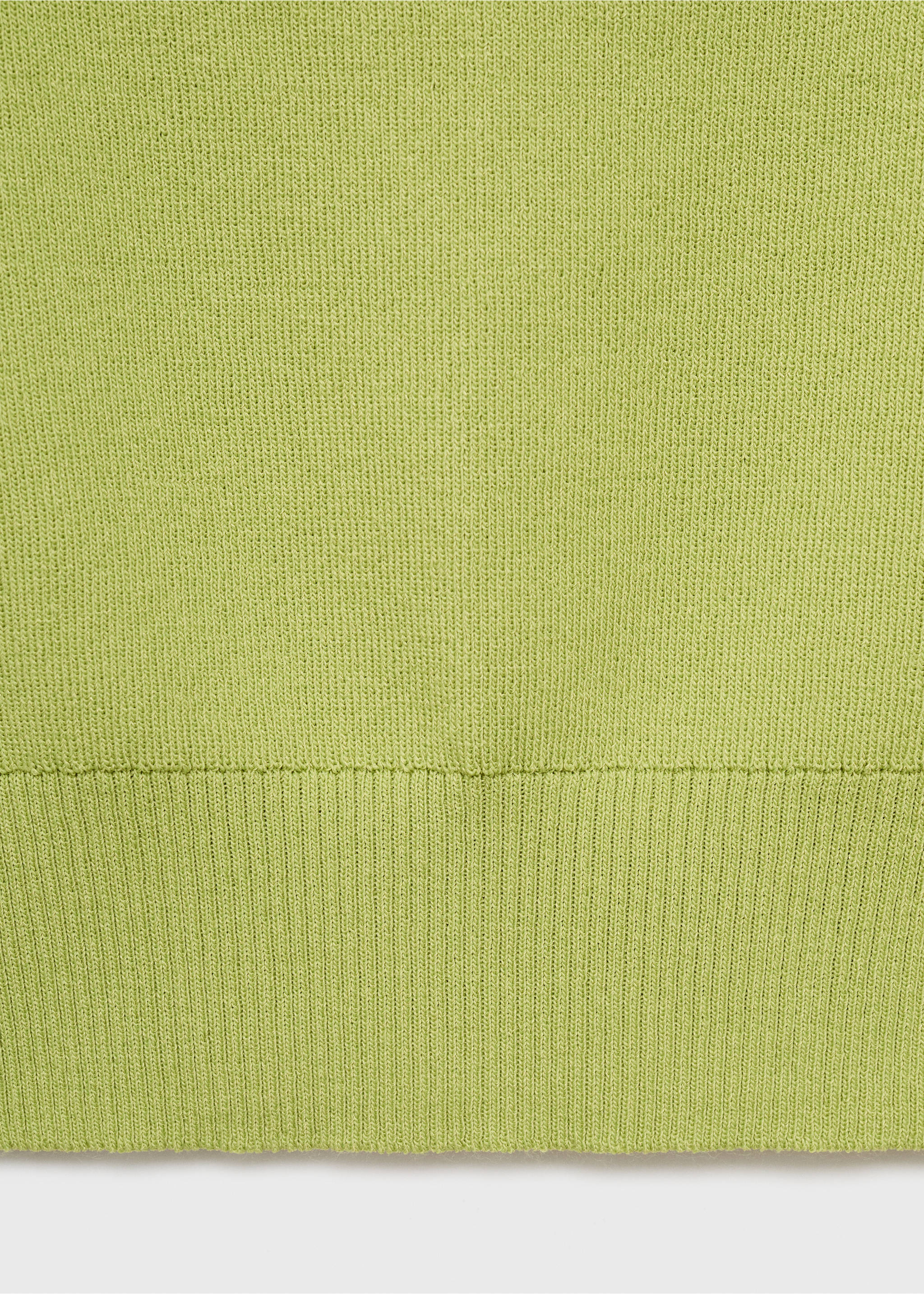 Knitted top with crossed back - Details of the article 0, Pastel Green. Ref: 17024145-00.