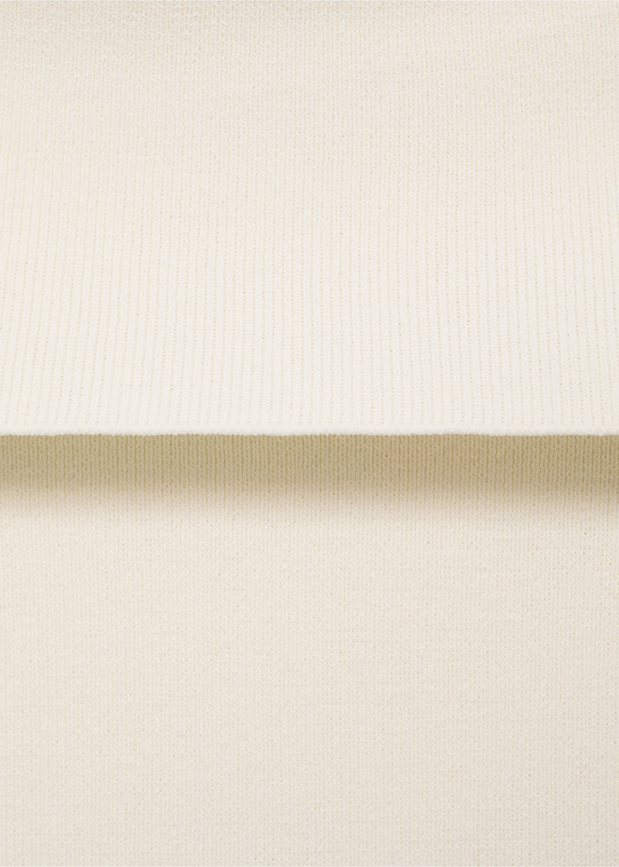 Strapless knitted top - Details of the article 8, Off White. Ref: 17024146-00.