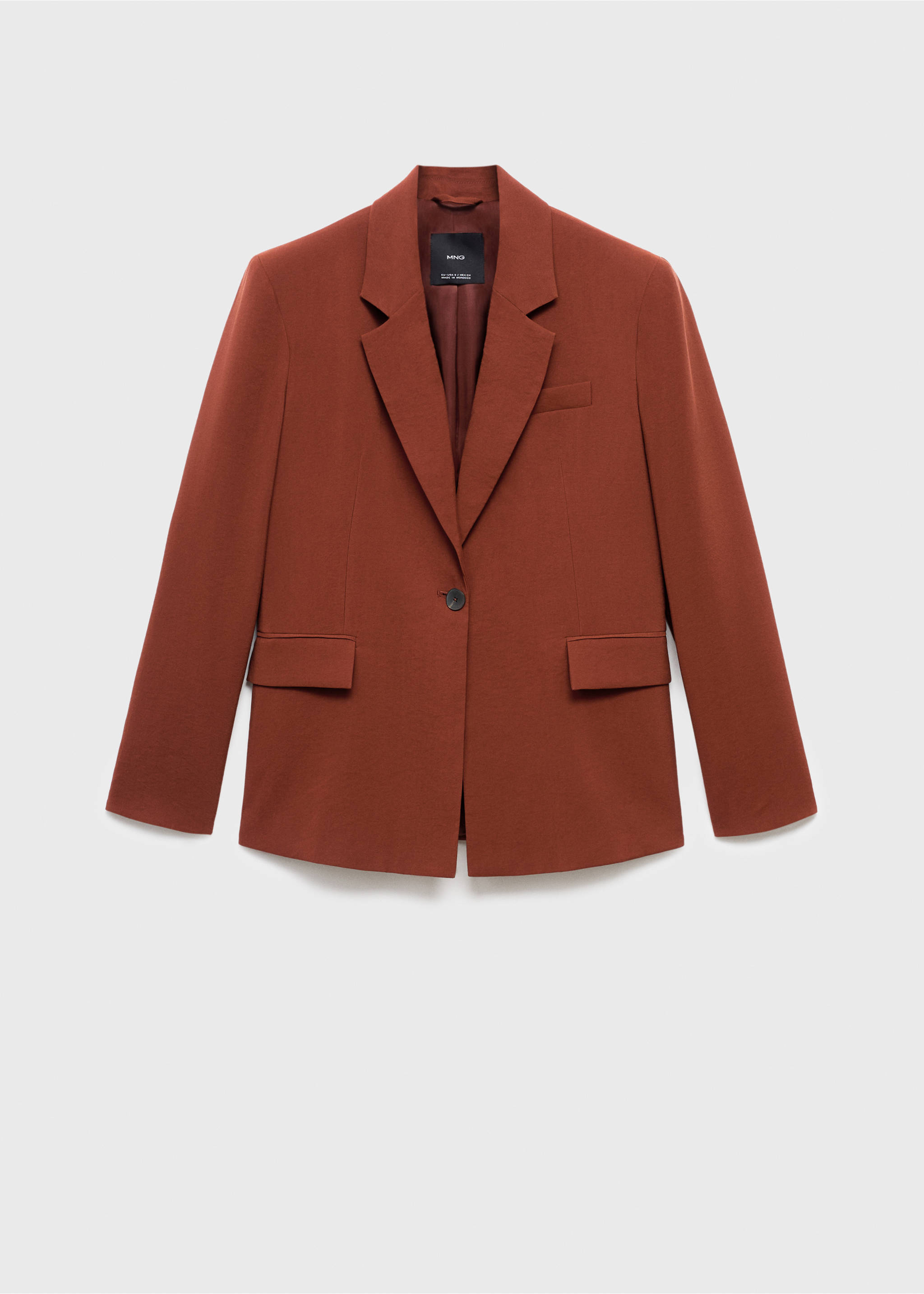 Blazer traje modal - Artículo sin modelo, Naranja tostado. Ref: 17024150-00.