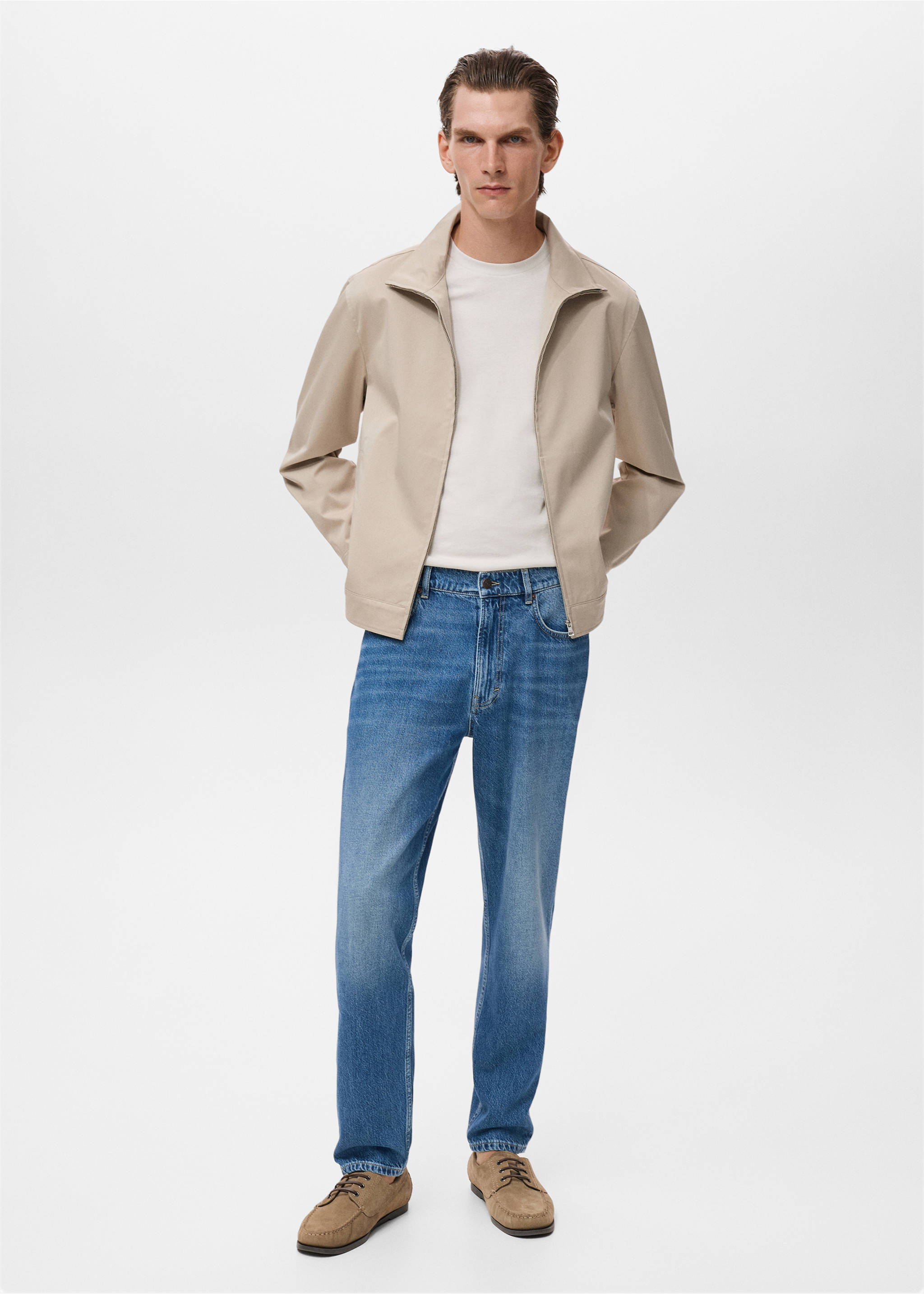 Lori tapered-fit jeans - General plane, Dark Blue. Ref: 17024417-00.