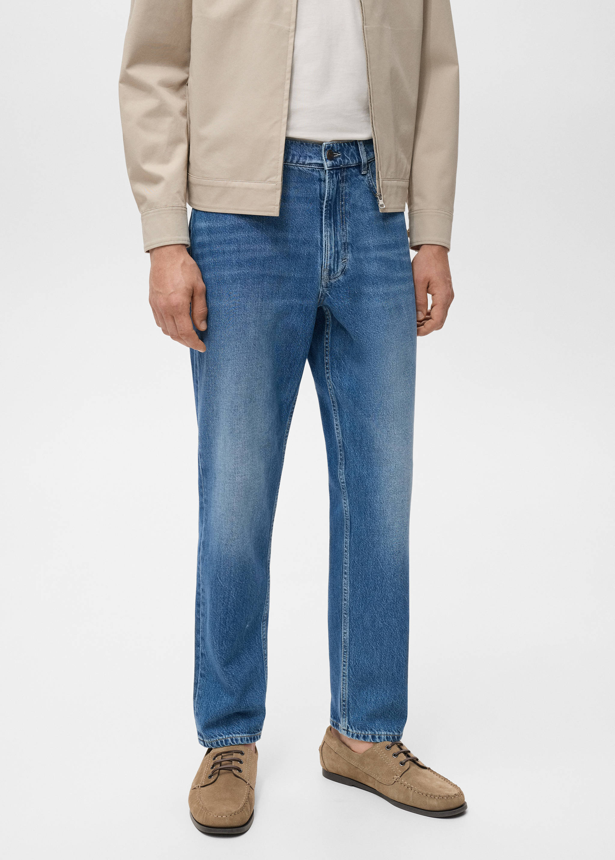 Lori tapered-fit jeans - Medium plane