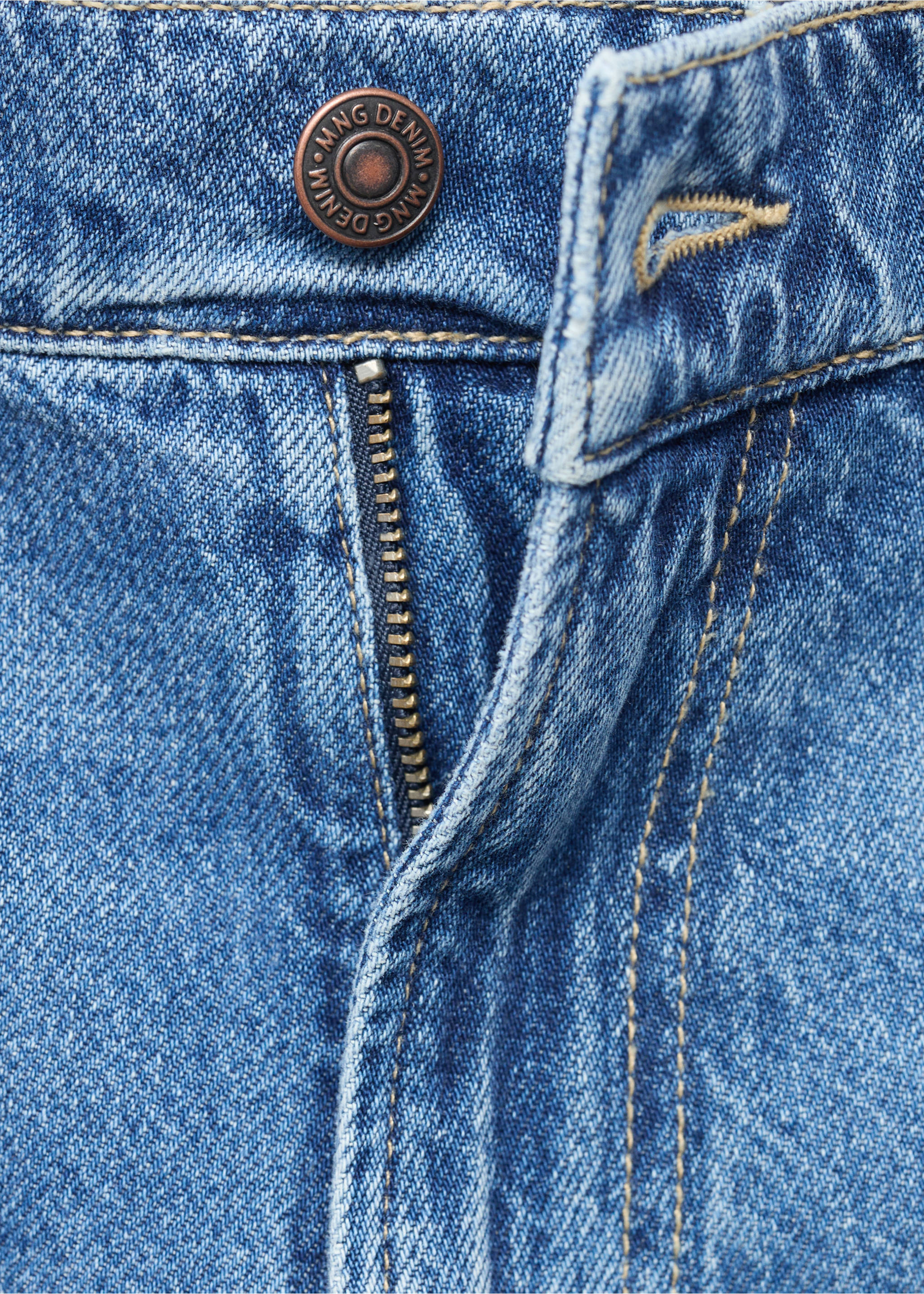 Lori tapered-fit jeans - Details of the article 8, Dark Blue. Ref: 17024417-00.