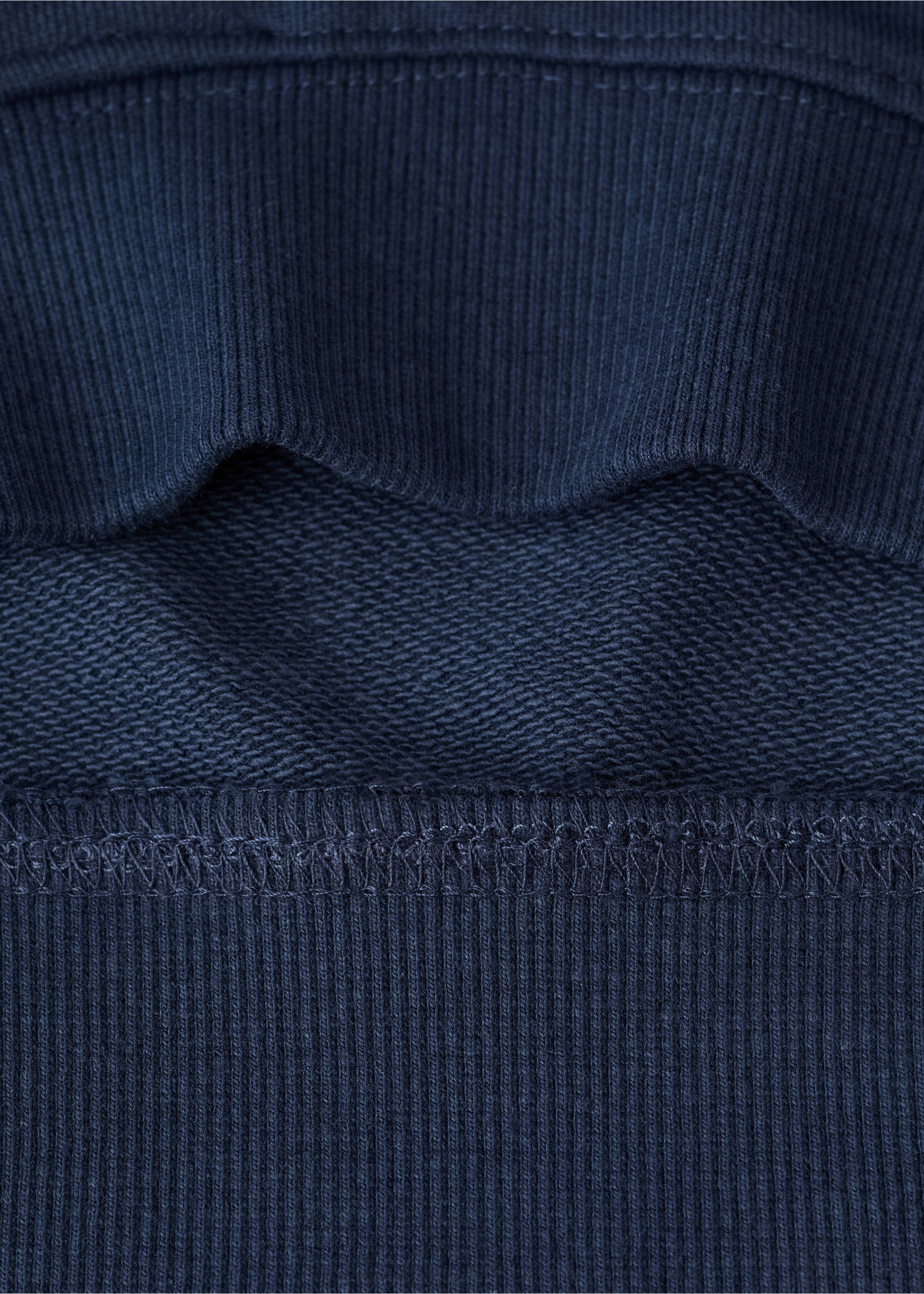 Printed cotton sweatshirt - Details of the article 0, Navy. Ref: 17024420-00.