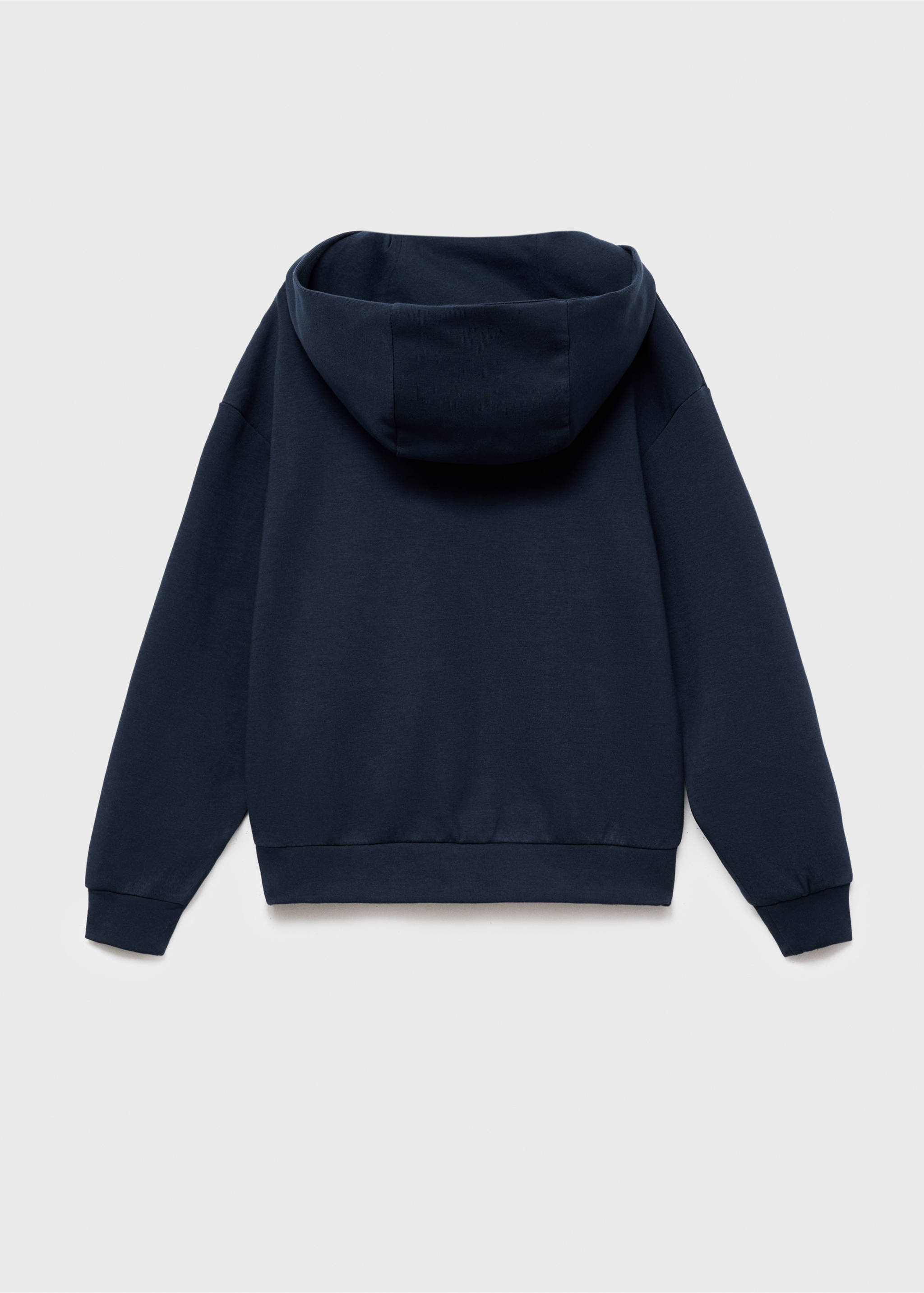 Interlocking cotton sweatshirt - Reverse of the article, Navy. Ref: 17024421-00.