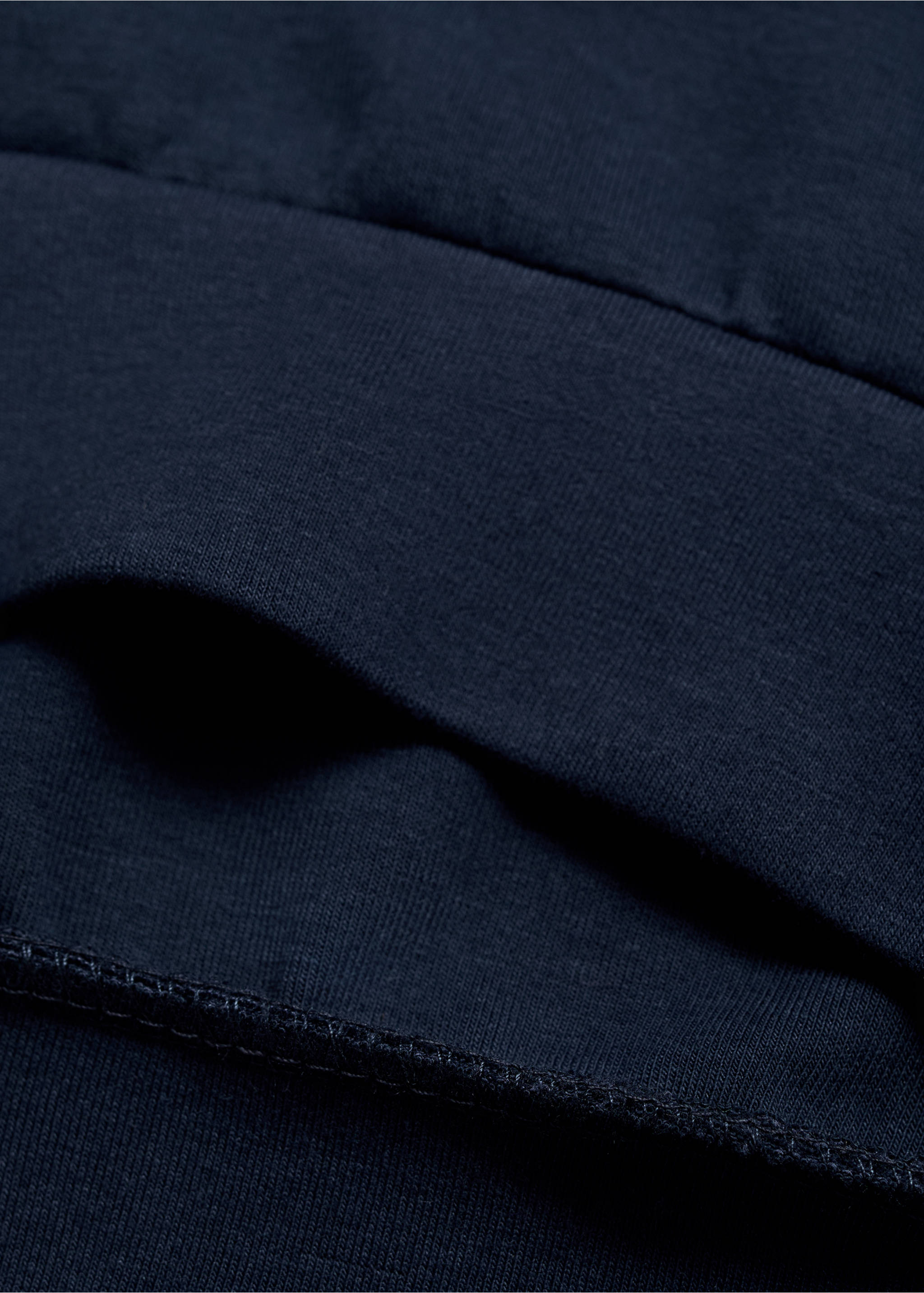 Interlocking cotton sweatshirt - Details of the article 0, Navy. Ref: 17024421-00.