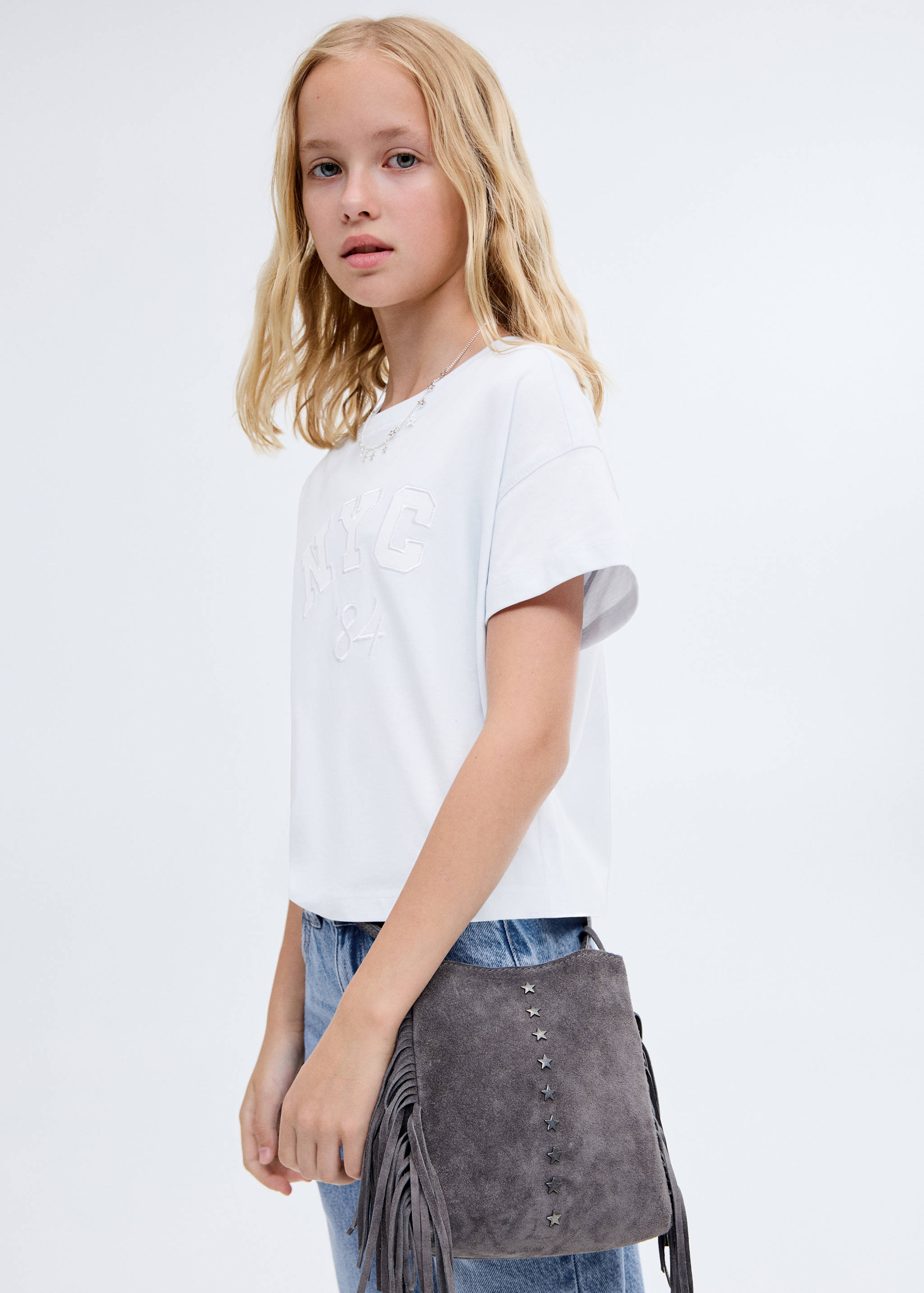 T-shirt manches courtes brodé - Plan général