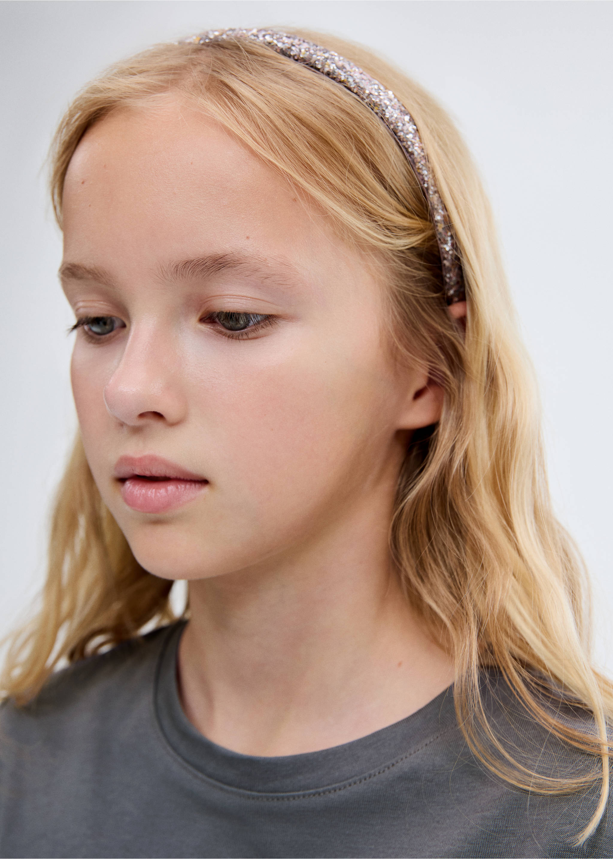 Baumwoll-T-Shirt mit Stickerei - Detail des Artikels 4, Anthrazit. Ref: 17024423-00.