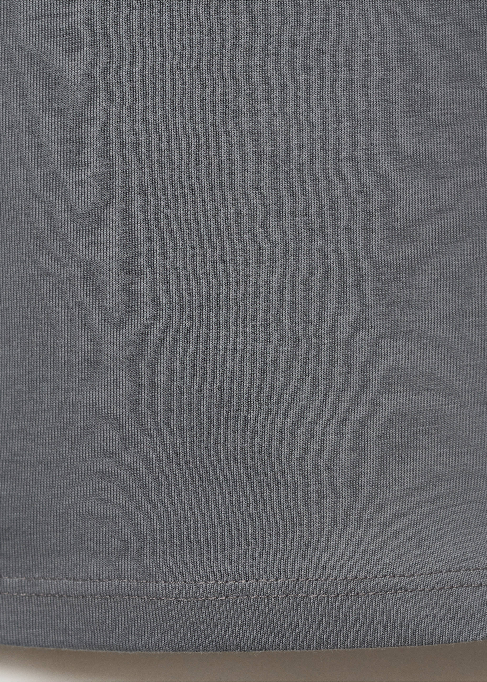 Baumwoll-T-Shirt mit Stickerei - Detail des Artikels 0, Anthrazit. Ref: 17024423-00.
