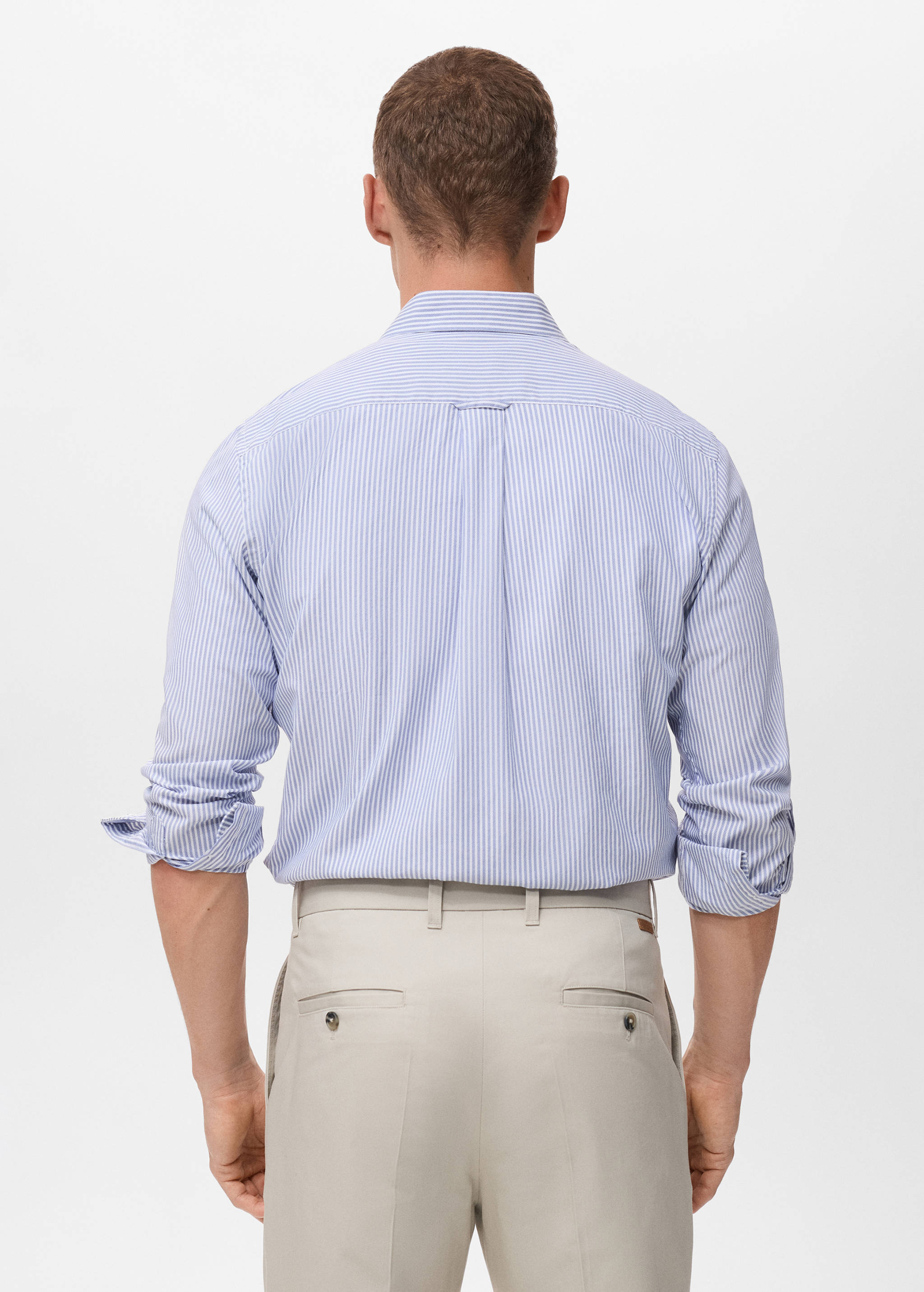 100% cotton striped shirt - Reverse of the article