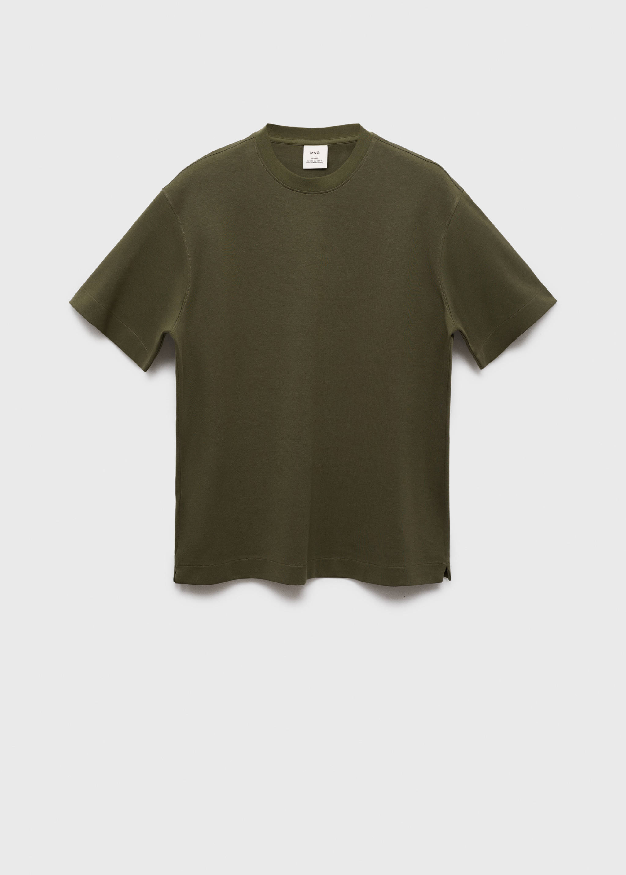 Relaxed-fit T-shirt van sweaterstof - Artikel zonder model