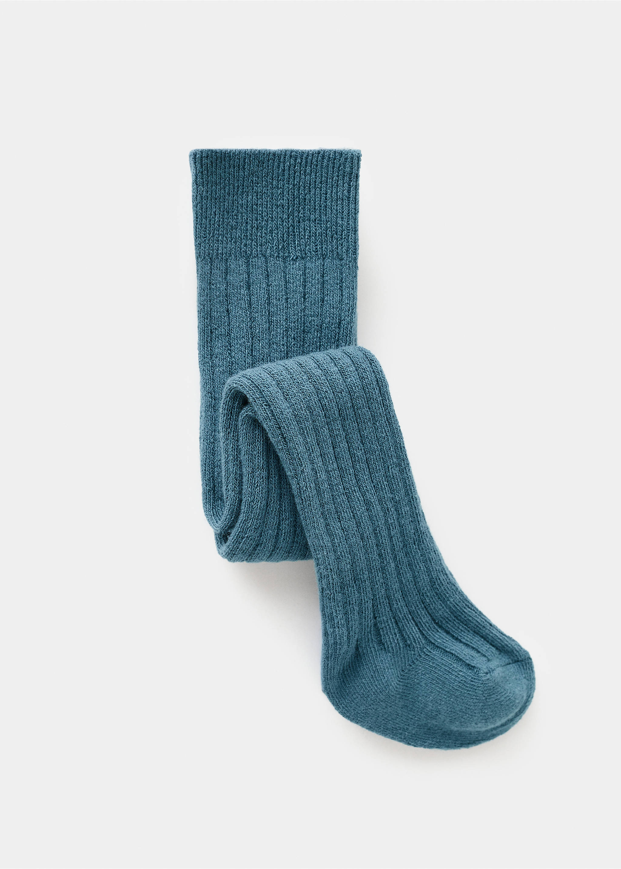 Ribbed tights - Article without model, Petrol Blue. Ref: 17024437-00.