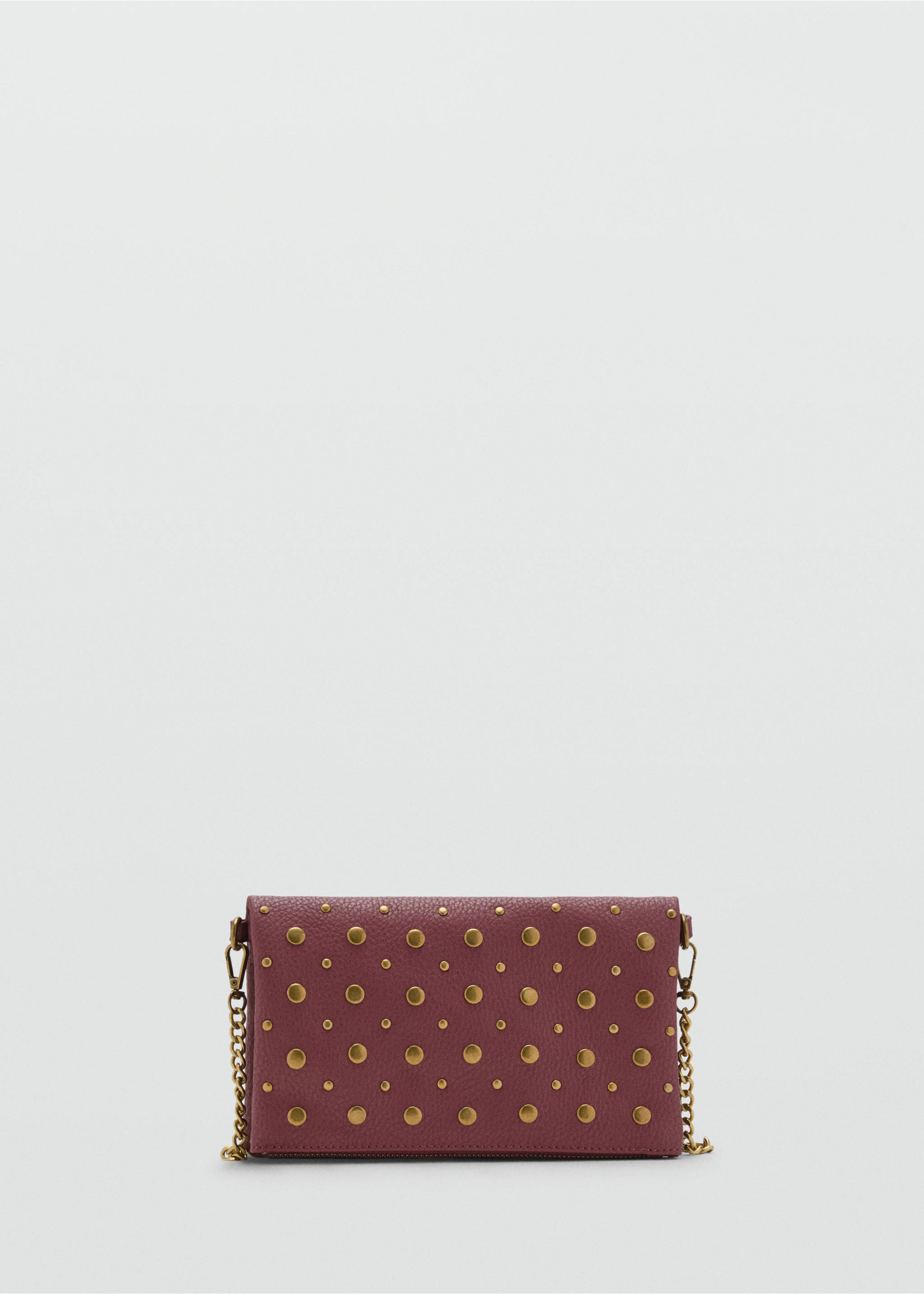 Studded shoulder bag - Article without model, Burgundy. Ref: 17024439-00.