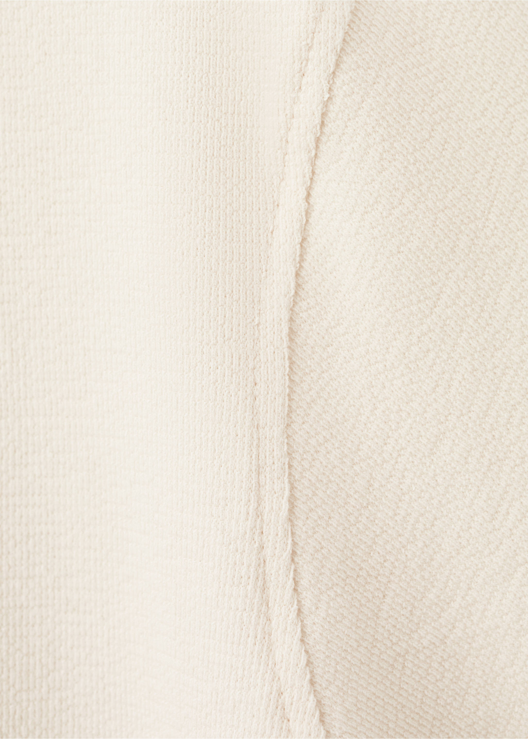 100% cotton relaxed-fit structured t-shirt - Details of the article 8, White. Ref: 17024450-00.