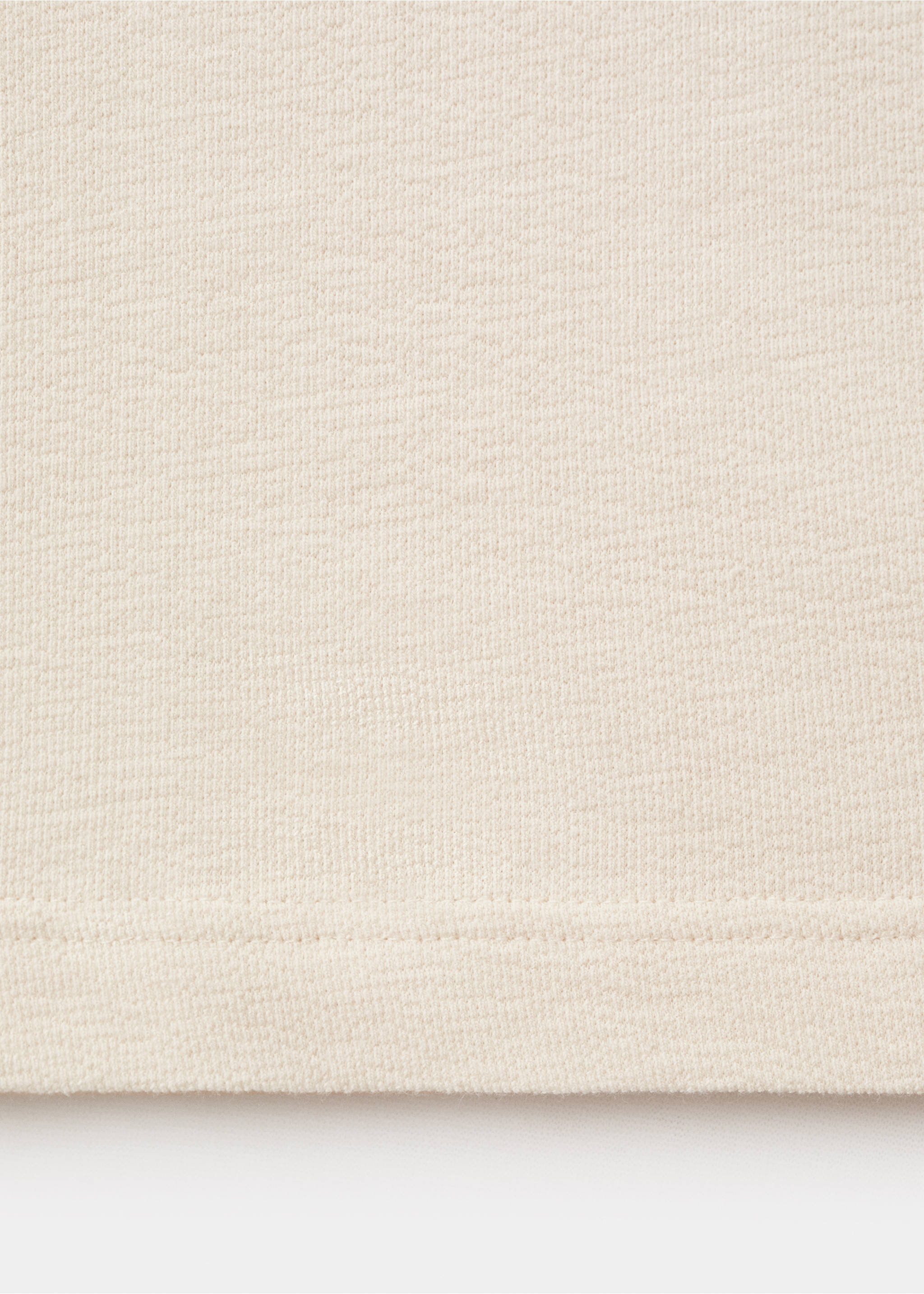 100% cotton relaxed-fit structured t-shirt - Details of the article 0, White. Ref: 17024450-00.