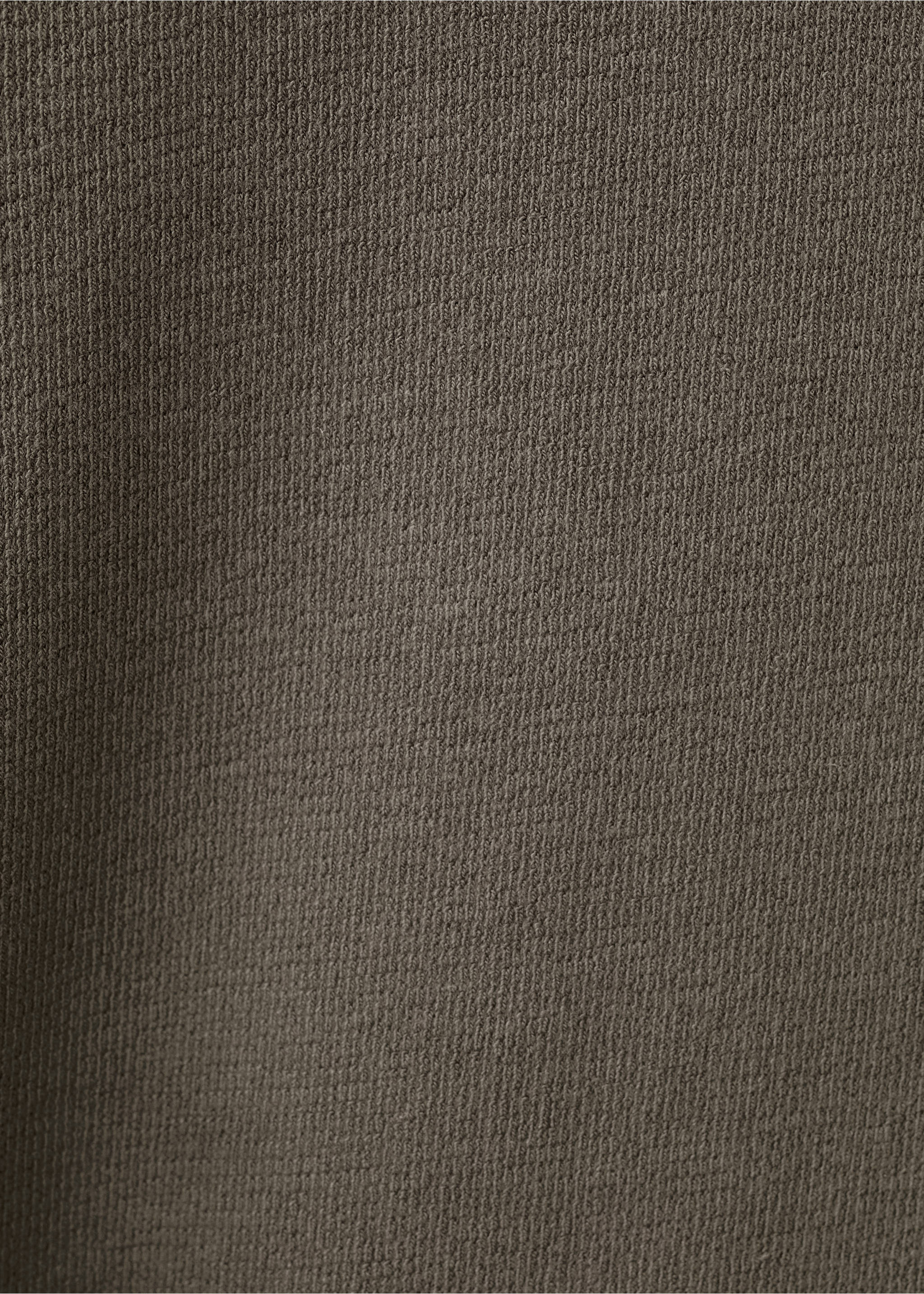 100% cotton relaxed-fit structured t-shirt - Details of the article 8, Medium Brown. Ref: 17024450-00.