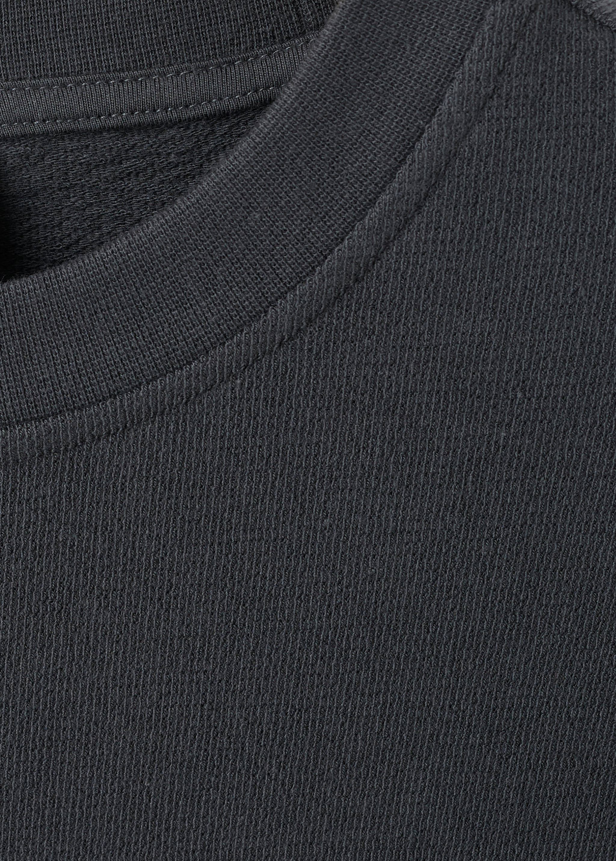 100% cotton relaxed-fit structured t-shirt - Details of the article 8