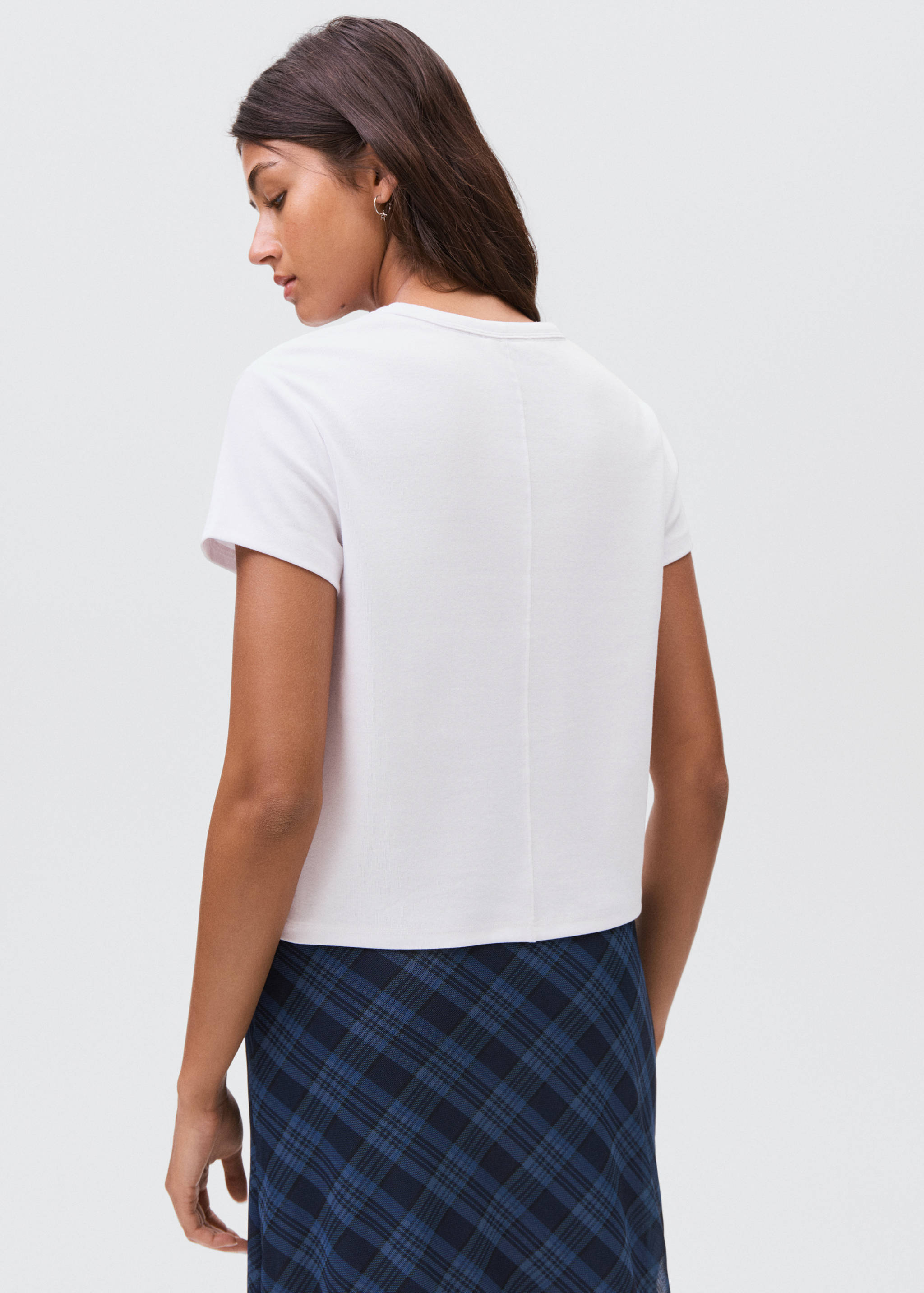 Essential cotton-blend T-shirt - Reverse of the article