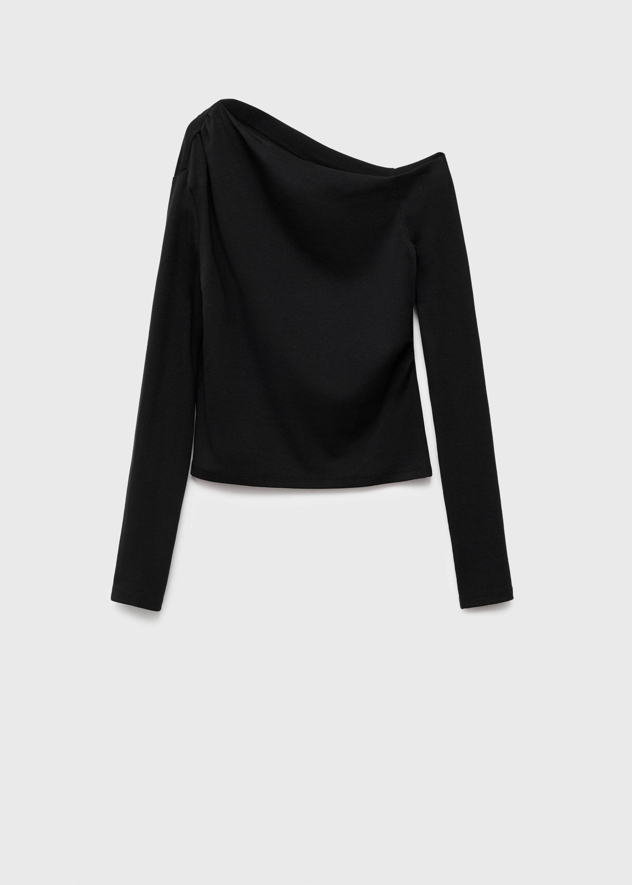 Asymmetric cotton T-shirt - Article without model