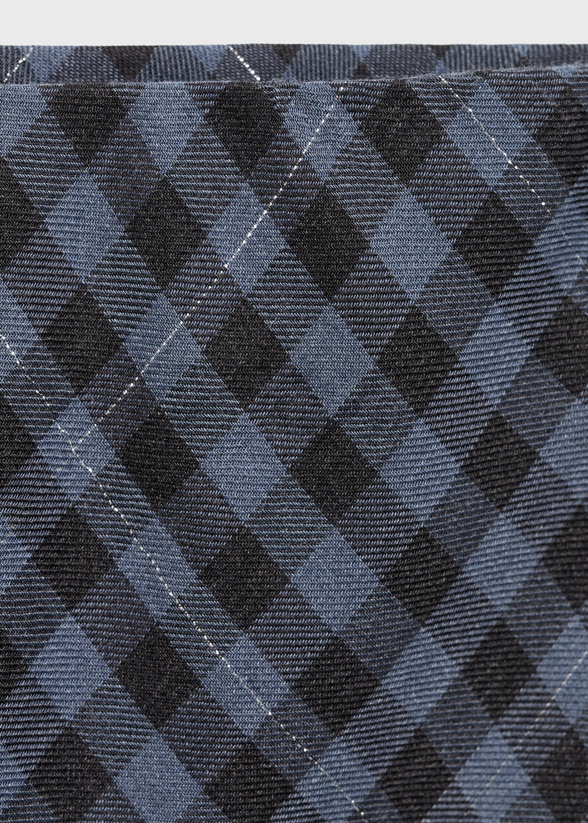 Checked long skirt - Details of the article 0