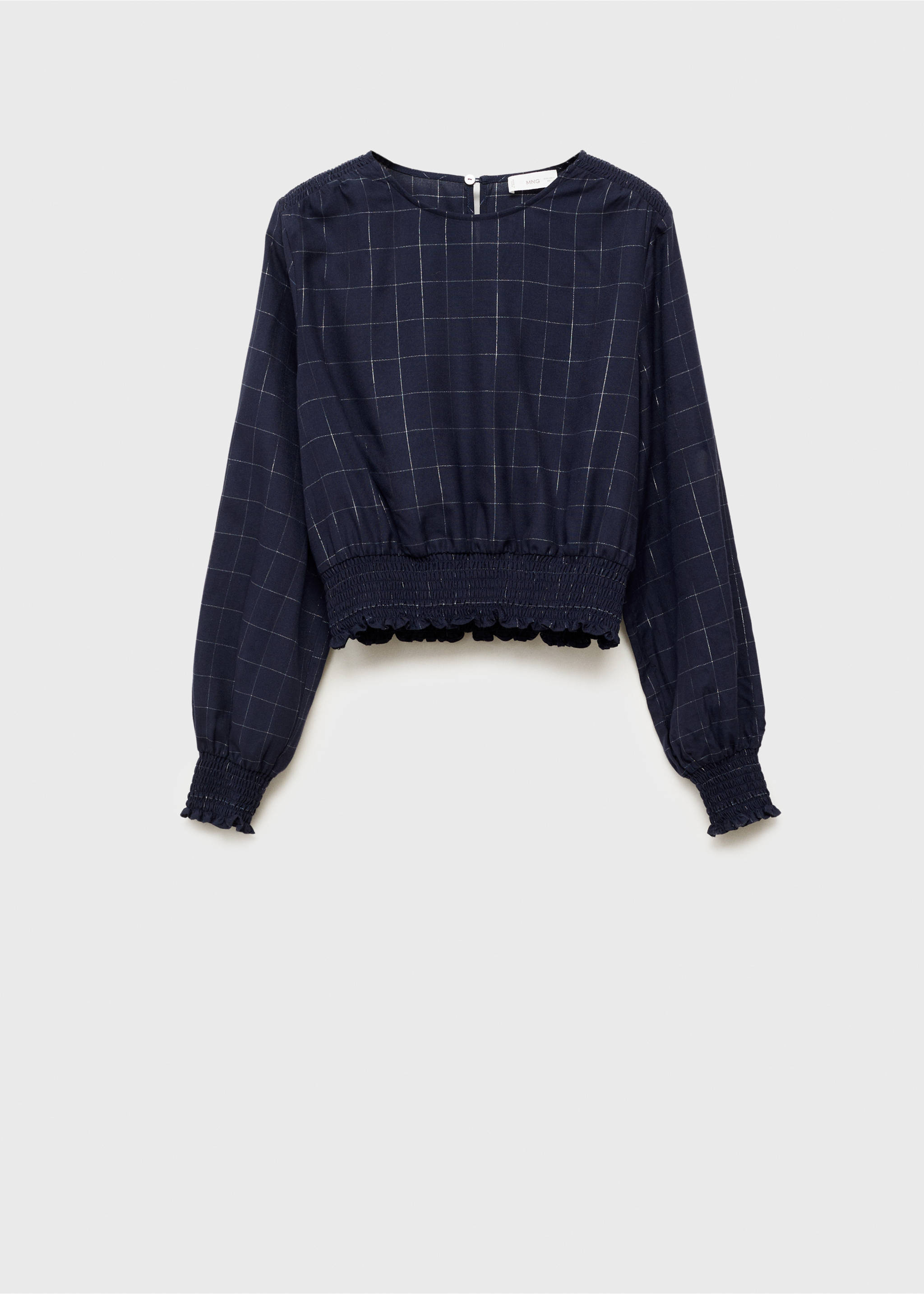 Lurex-Karobluse - Artikel ohne Model, Marineblau. Ref: 17024780-00.