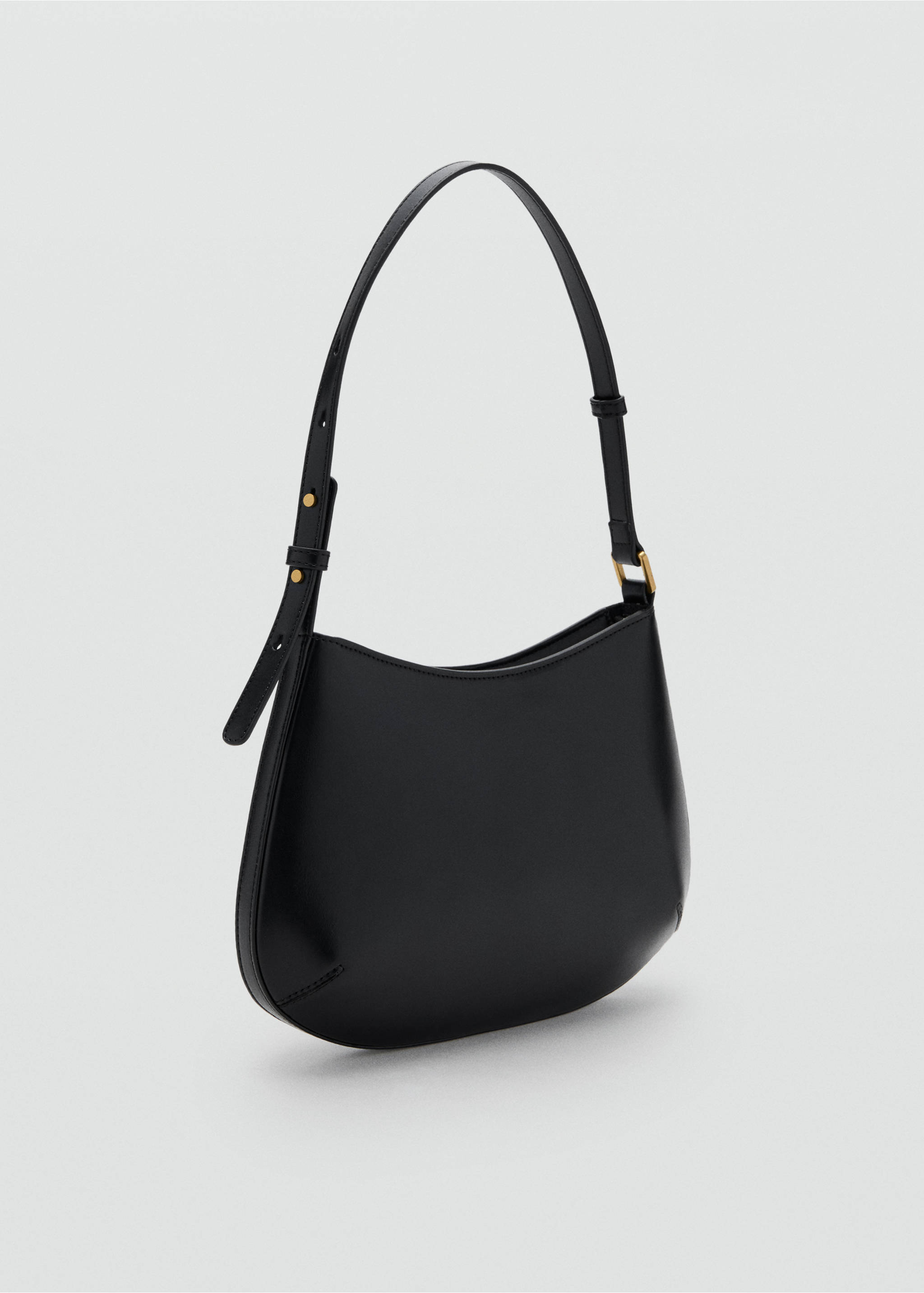 Oval shoulder bag - Medium plane, Black. Ref: 17024787-00.