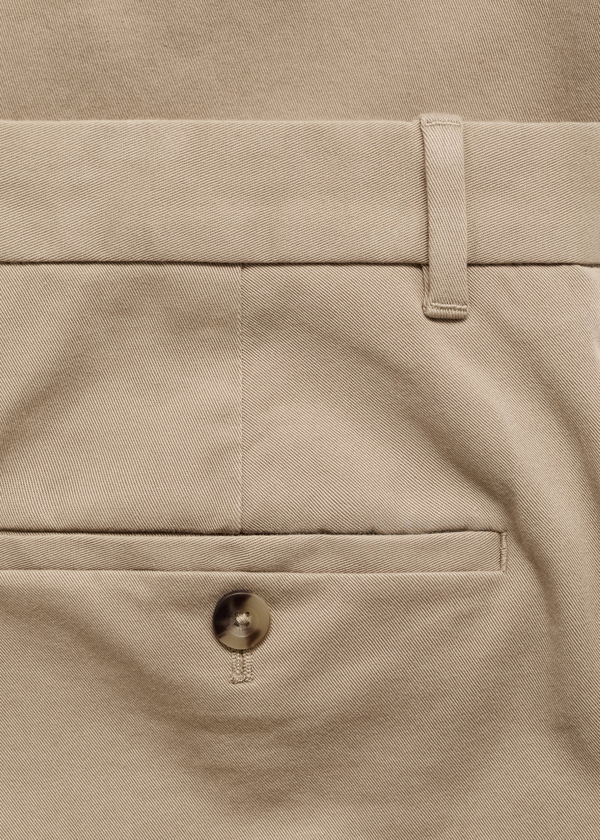 Barna slim-fit twill chino trousers - Details of the article 0
