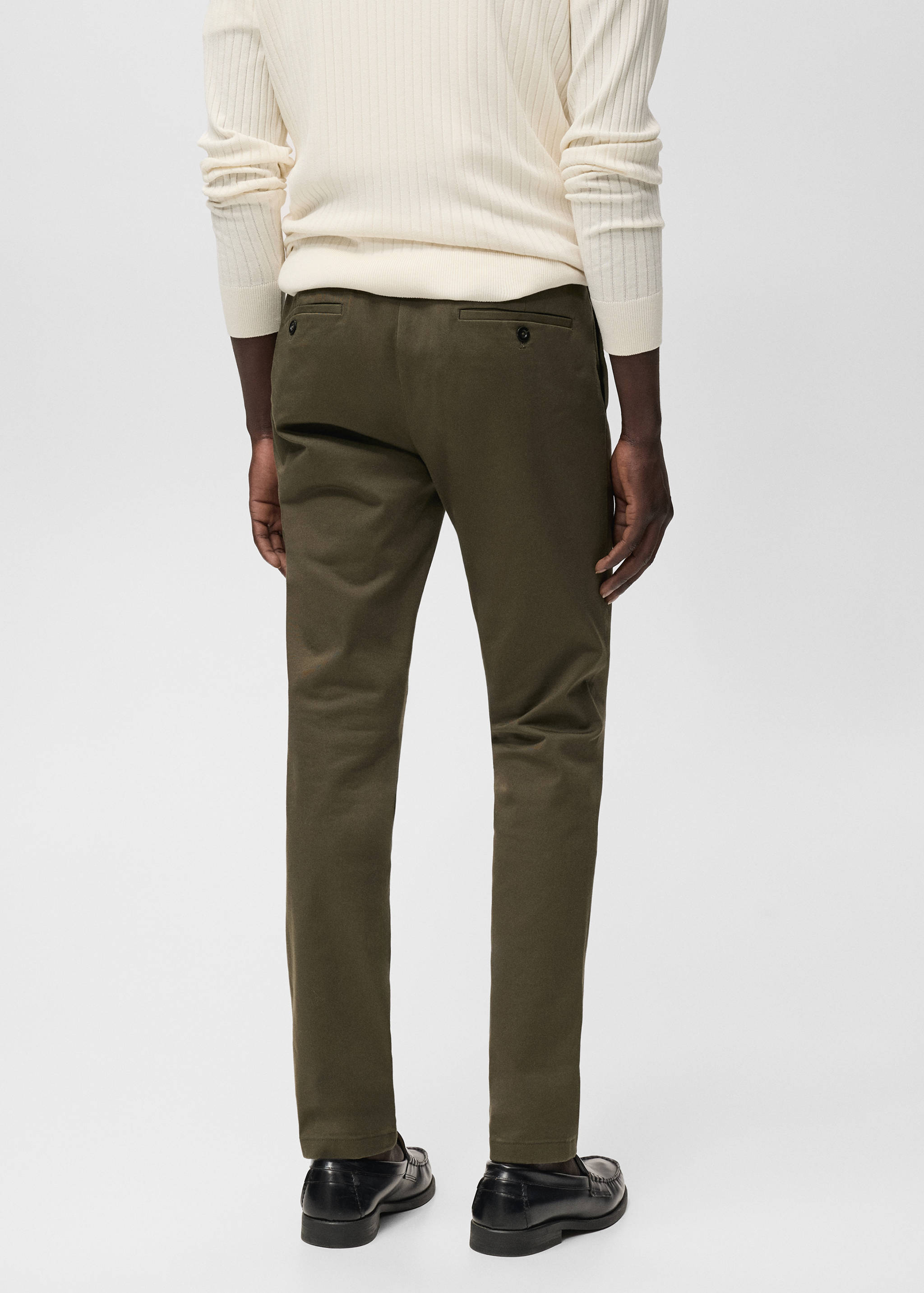Barna slim-fit twill chino trousers - Reverse of the article
