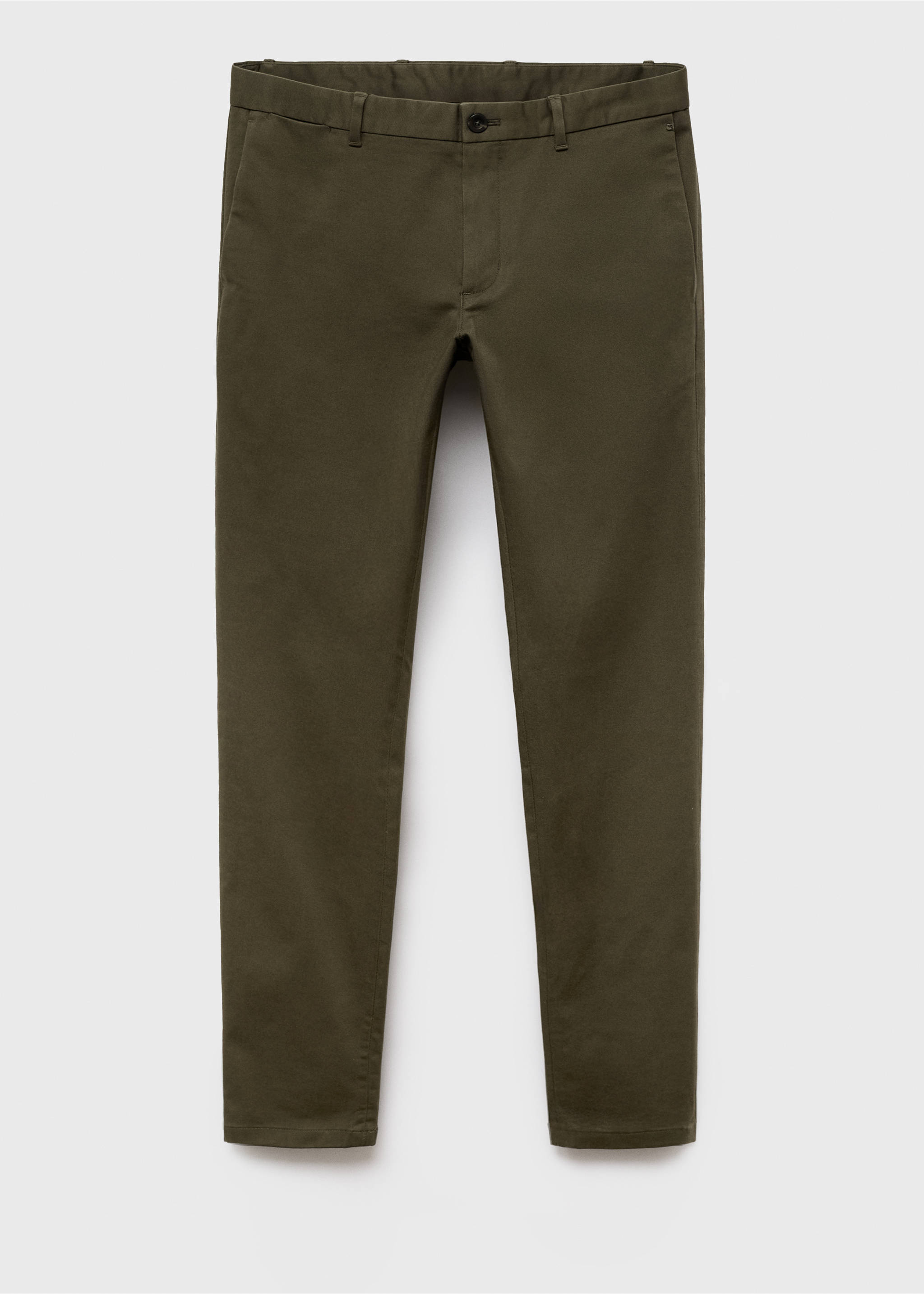 Barna slim-fit twill chino trousers - Article without model, Khaki. Ref: 17025141-00.