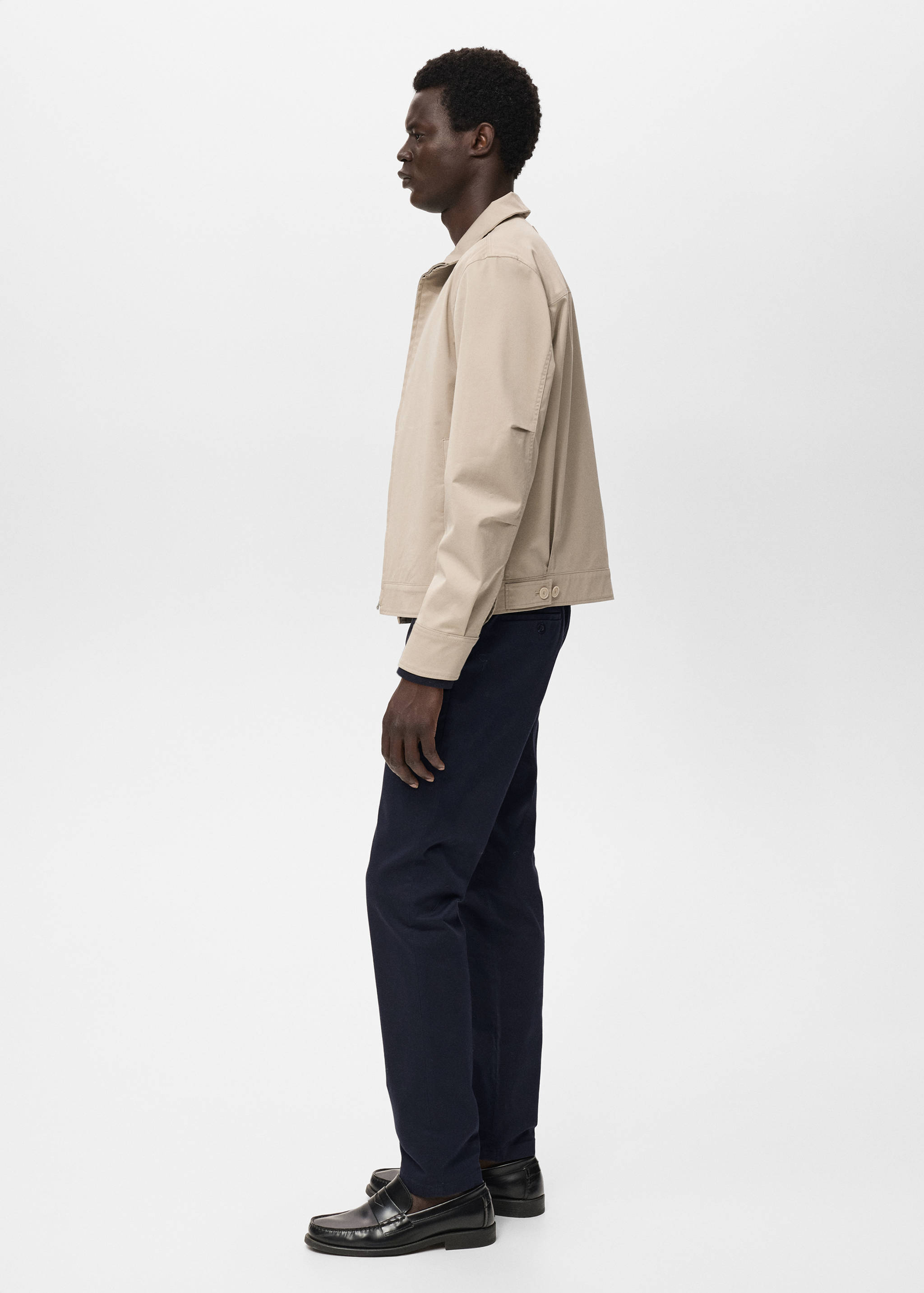 Barna slim-fit twill chino trousers - Details of the article 6