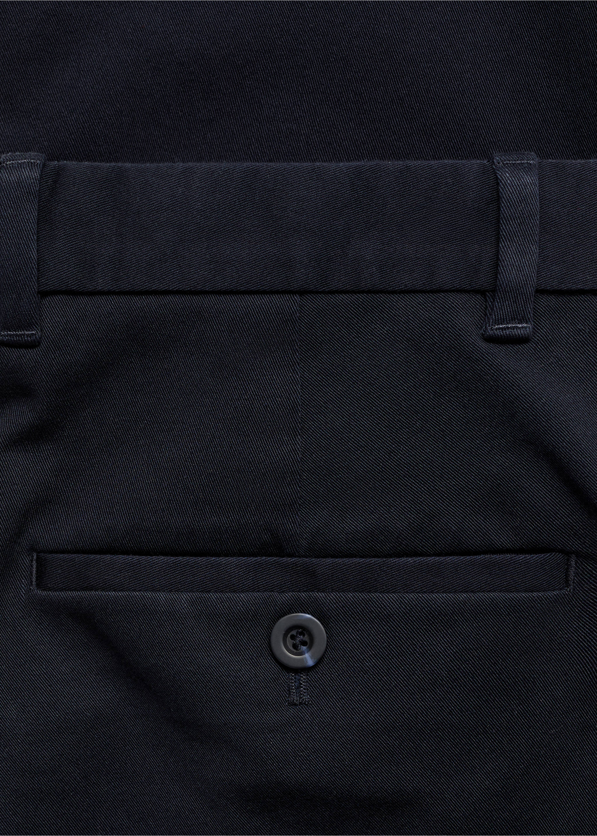 Barna slim-fit twill chino trousers - Details of the article 0, Navy. Ref: 17025141-00.